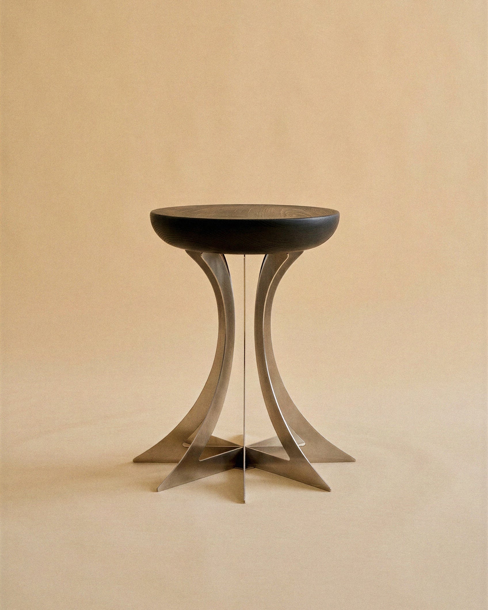 Fibonacci Stainless Steel Side Table — close-up
