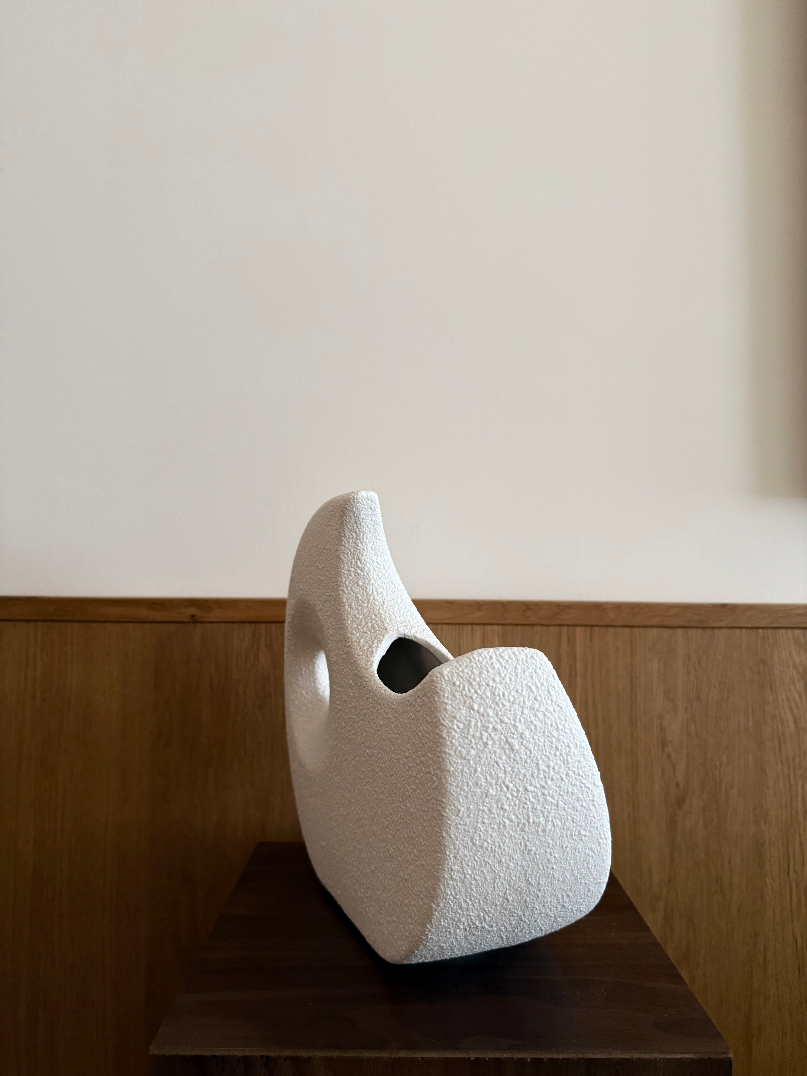 Sculptural Vase by Roberto Rigon for Bertoncello — side angle