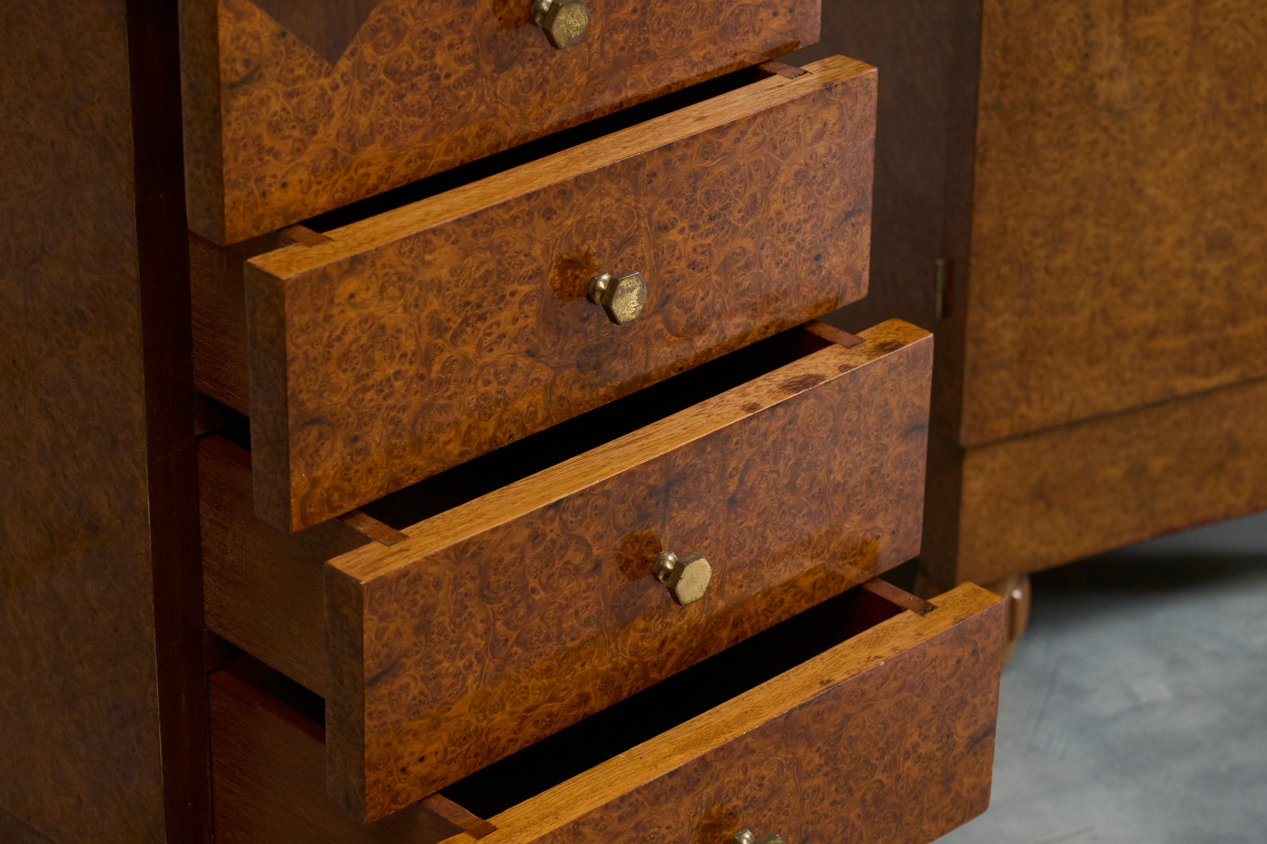 Exceptional Pair of Art Deco Cabinets Europe 1930s — view 9