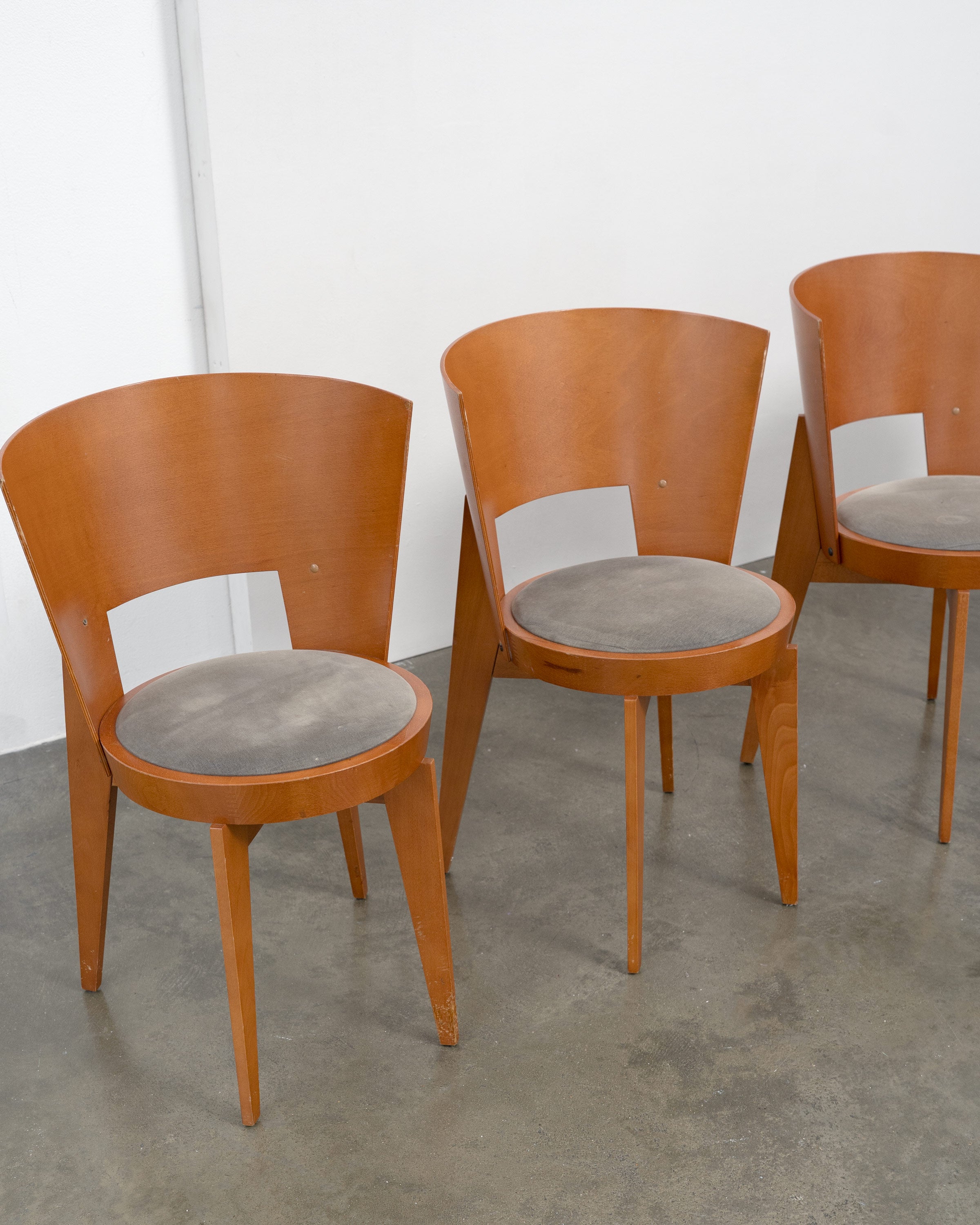 4 "Ola" Dining Chairs designed by Pascal Mourgue