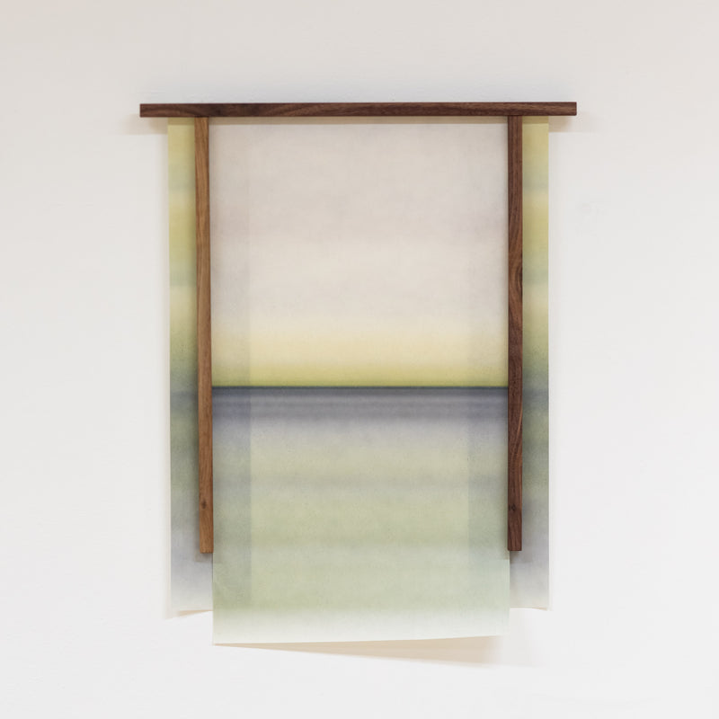 Horizon - Vslm by Prangé | The Oblist — handmade paper, green gradient
