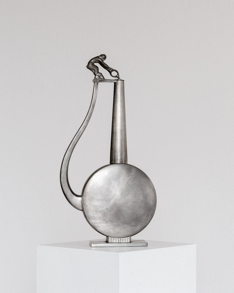 Sculptural Art Deco Pewter Pitcher by GAB, Sweden, 1930s by Spigel | The Oblist — handcrafted pewter, modern design