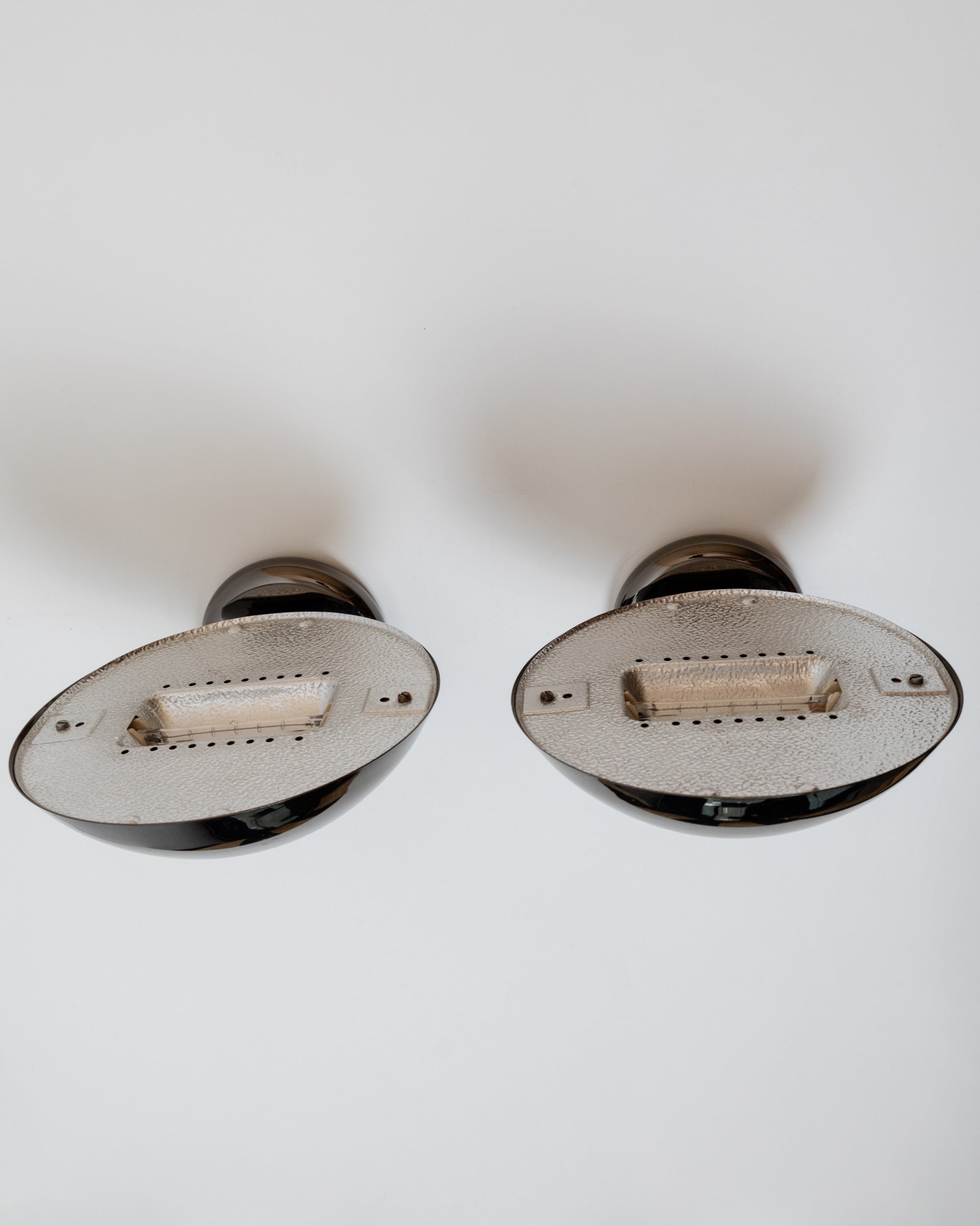 Set of 2 Vintage Metal Wall Lamps