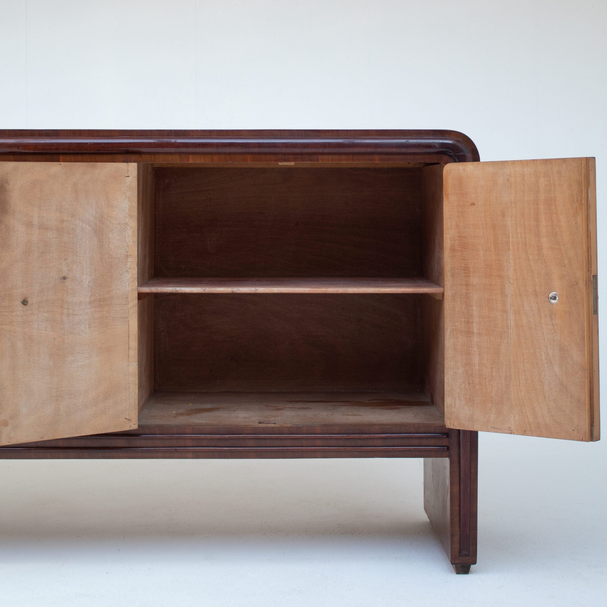 Art Deco Sideboard with Sculptural Veneer Pattern