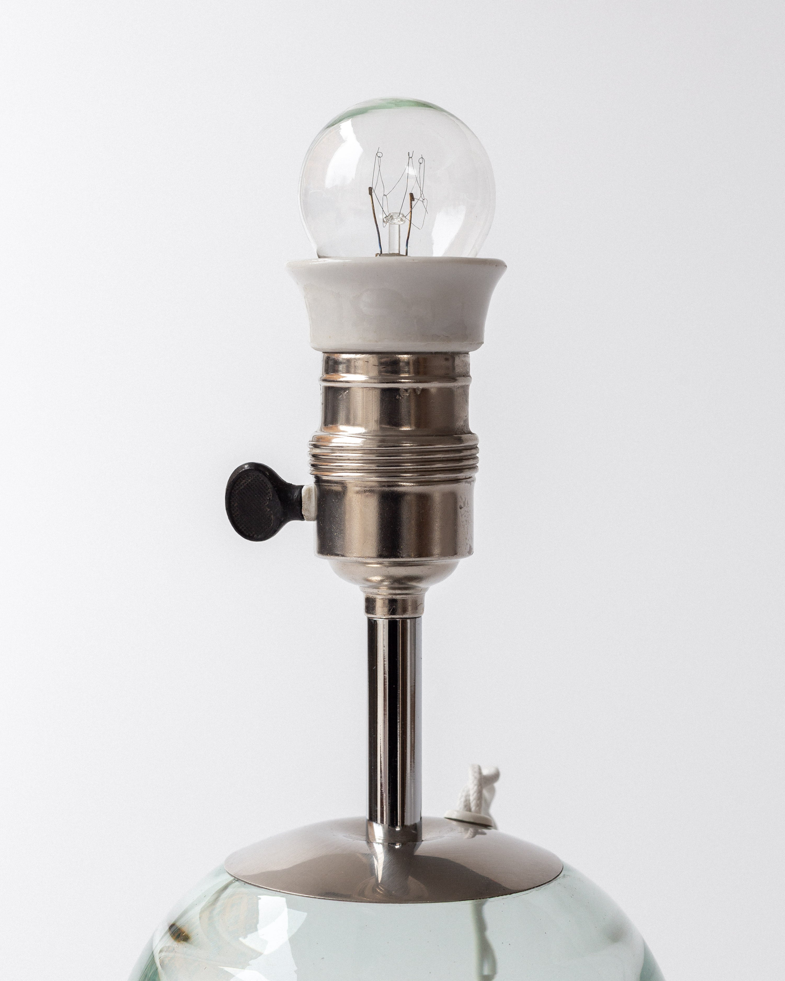 Modernist Glass Table Lamp, Sweden, 1940s — alternate view