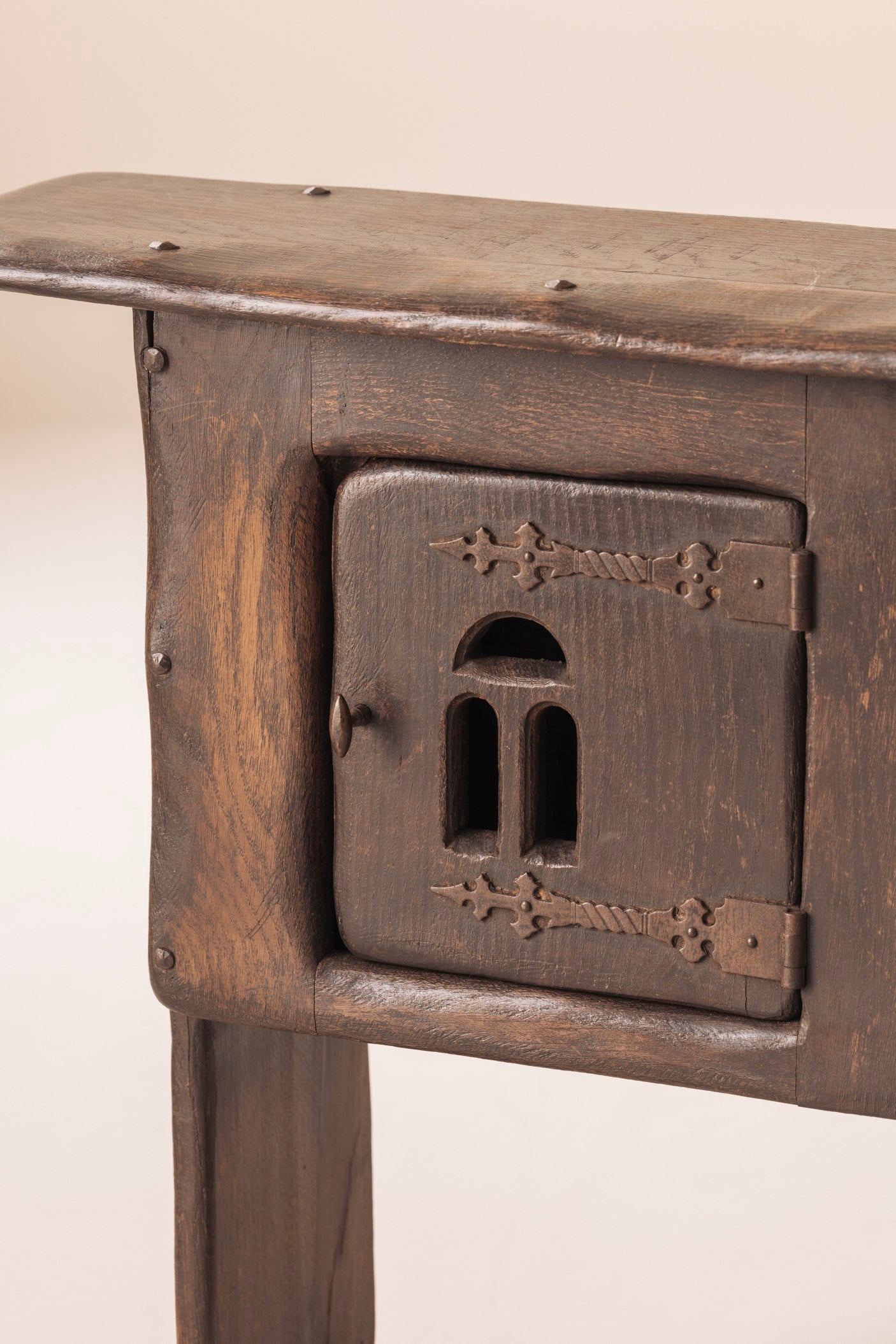 Early 20th century Folk art rustic cabinet / side table from France — additional view