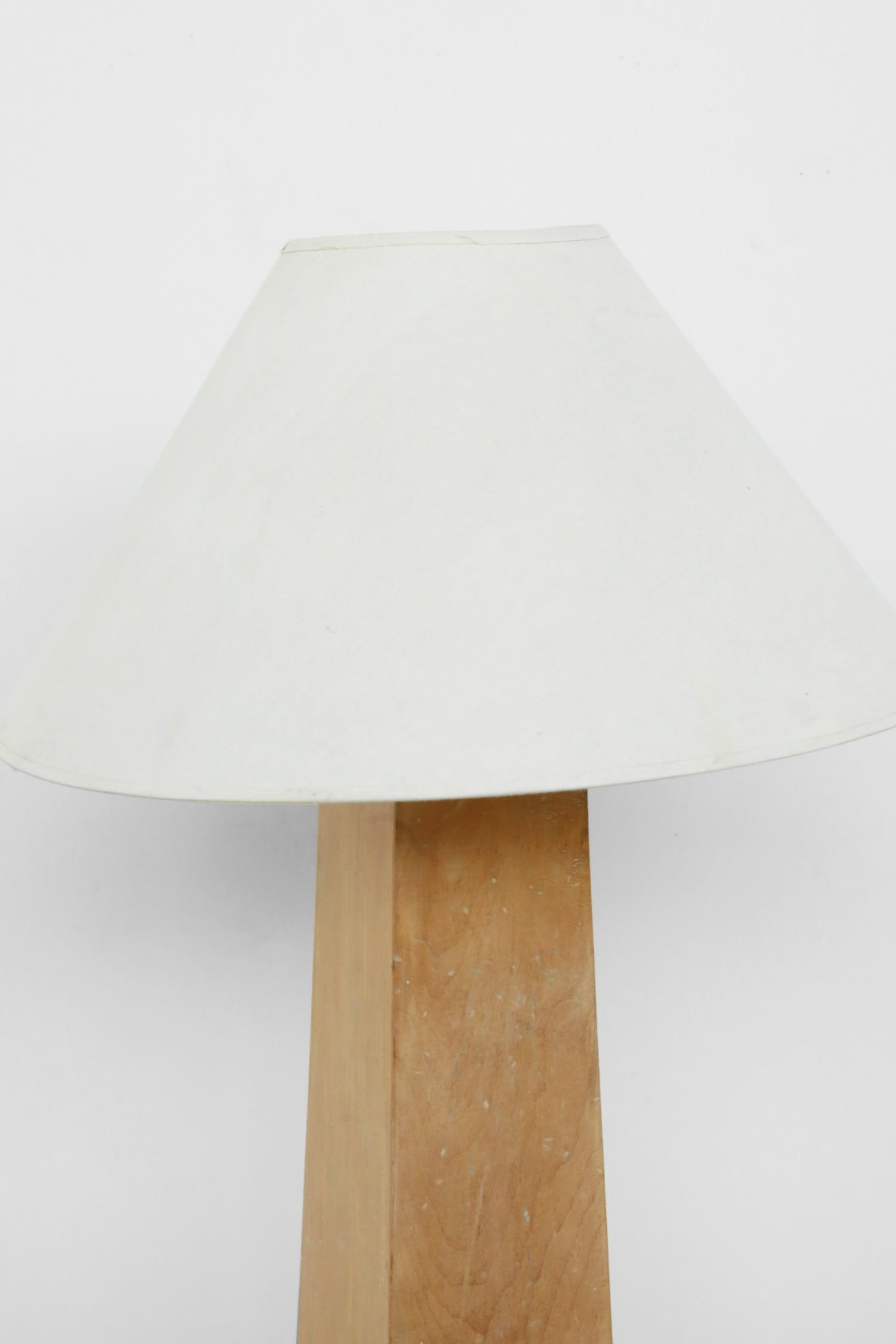 Architectural Wood Floor Lamp — detail view