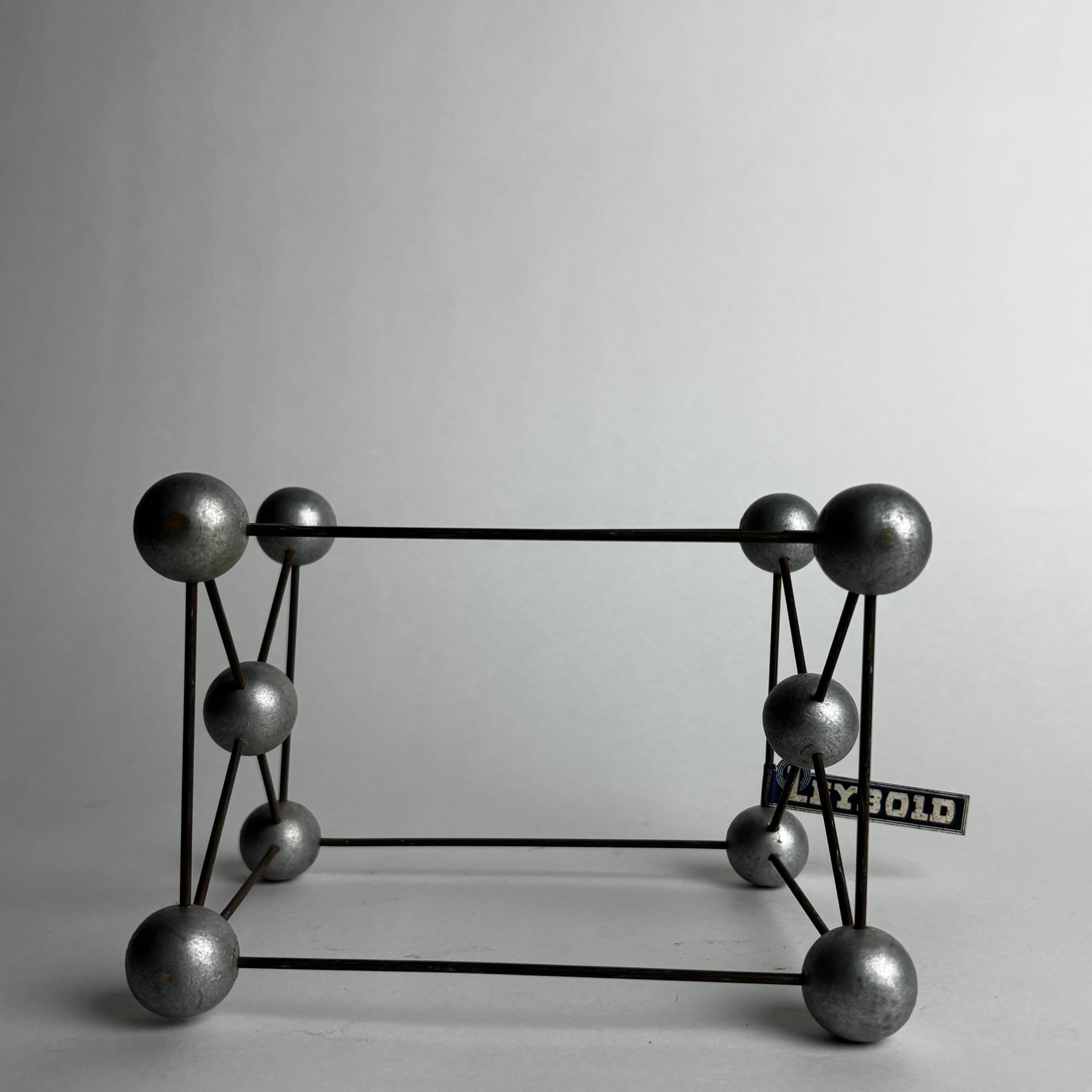 Vintage Desk Accessories in Wood - Molecular Model Collection — side angle