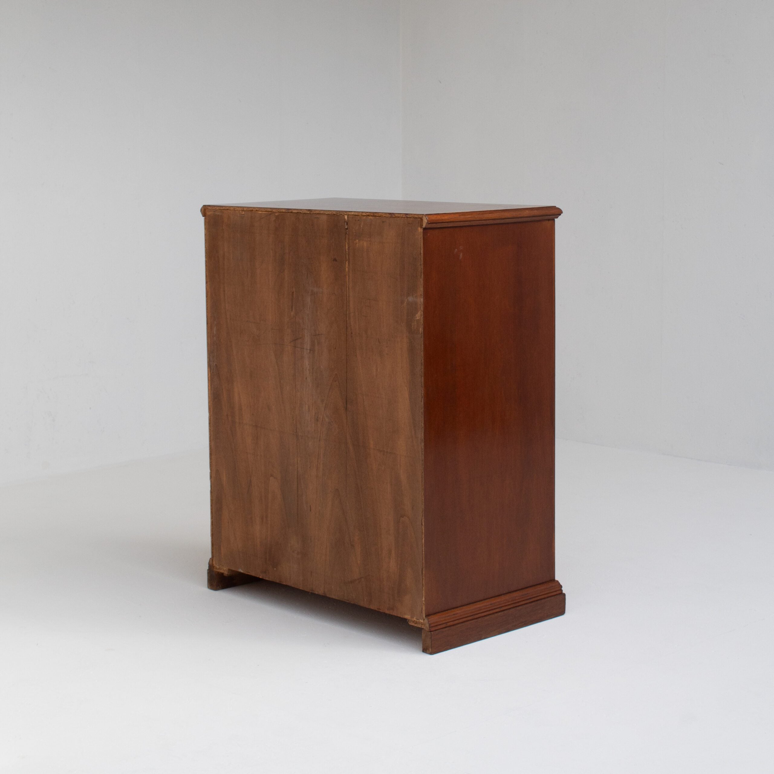 Mid Century Slatted Cabinet with Drawers and Storage — view 9