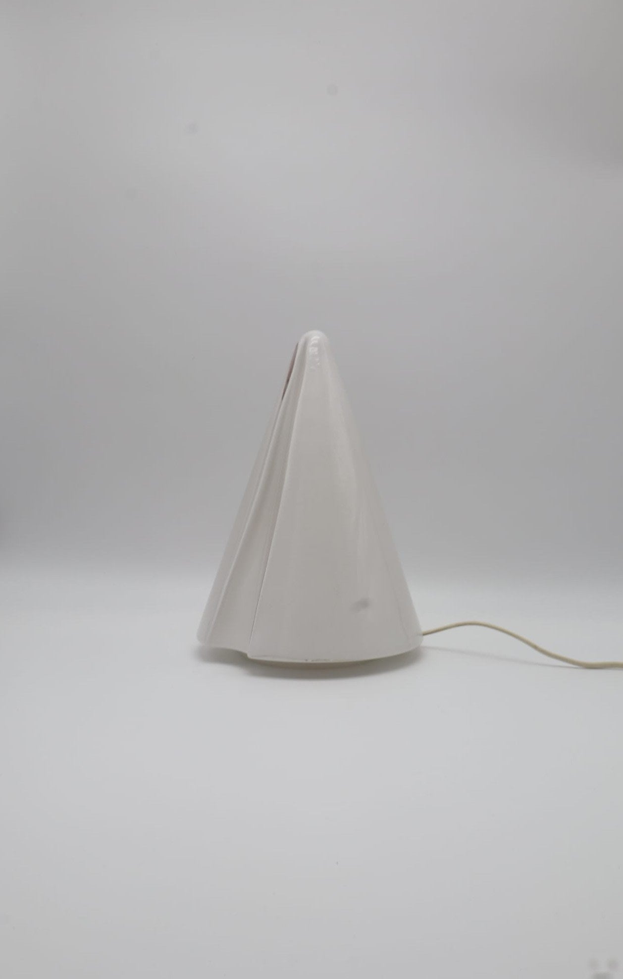 Vintage ‘Teepee’ Glass Table Lamp by SCE – France, 1980s — lifestyle setting