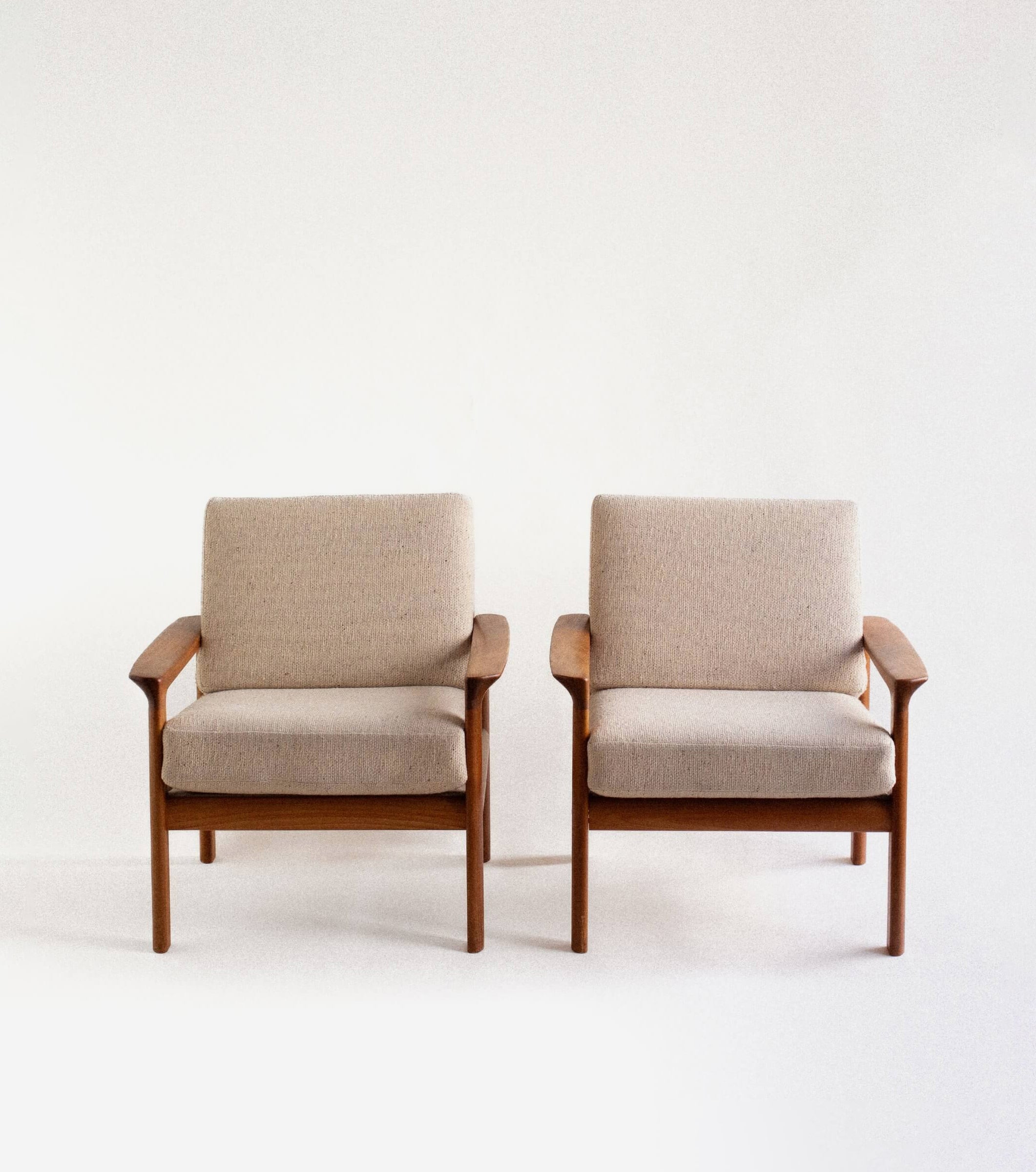 Danish Teak Lounge Chairs by Arne Wahl Iversen for Komfort by of matter | The Oblist