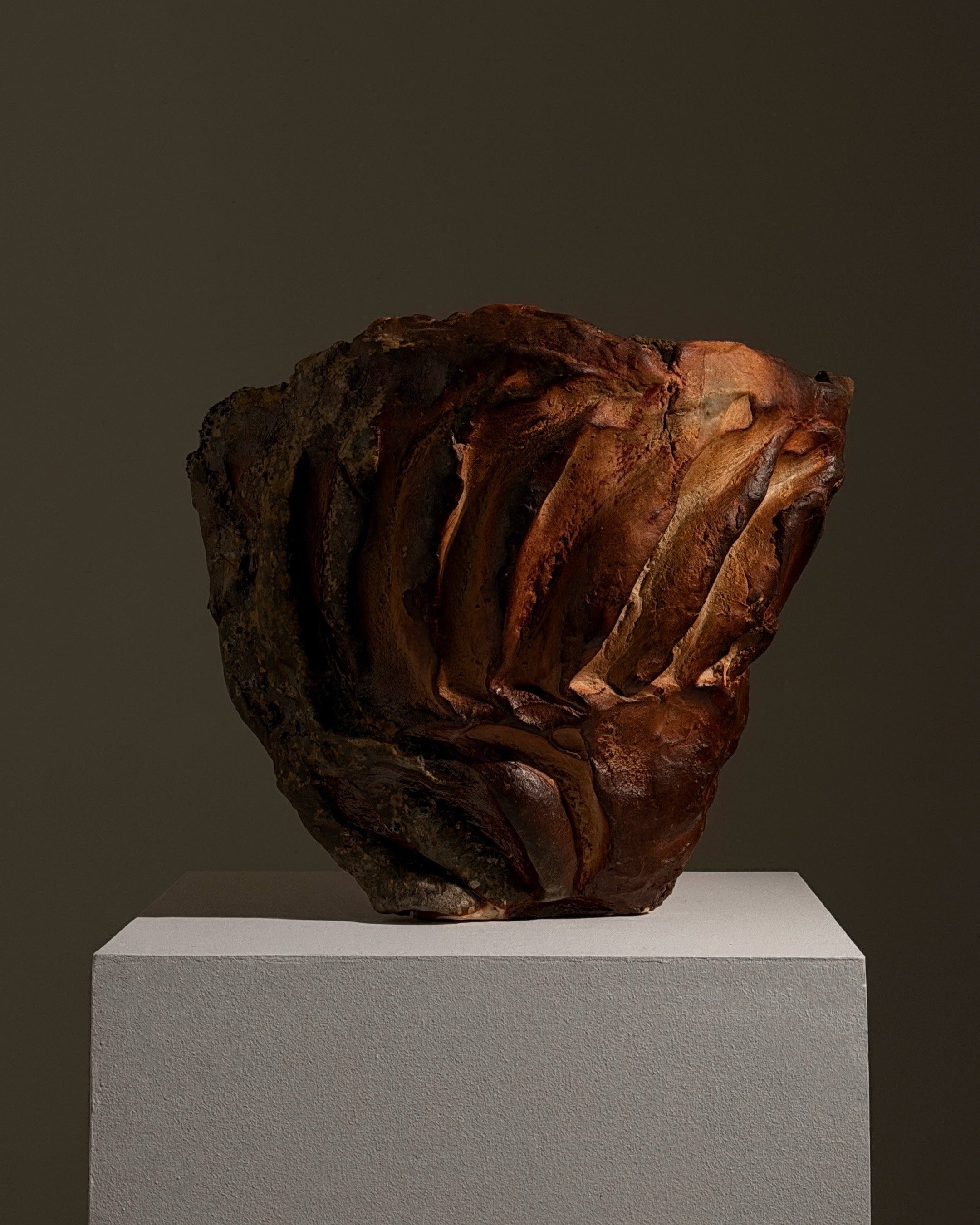 Spectacular vase by Hervé Rousseau, La Borne, circa 2010 by Figuresdesign | The Oblist