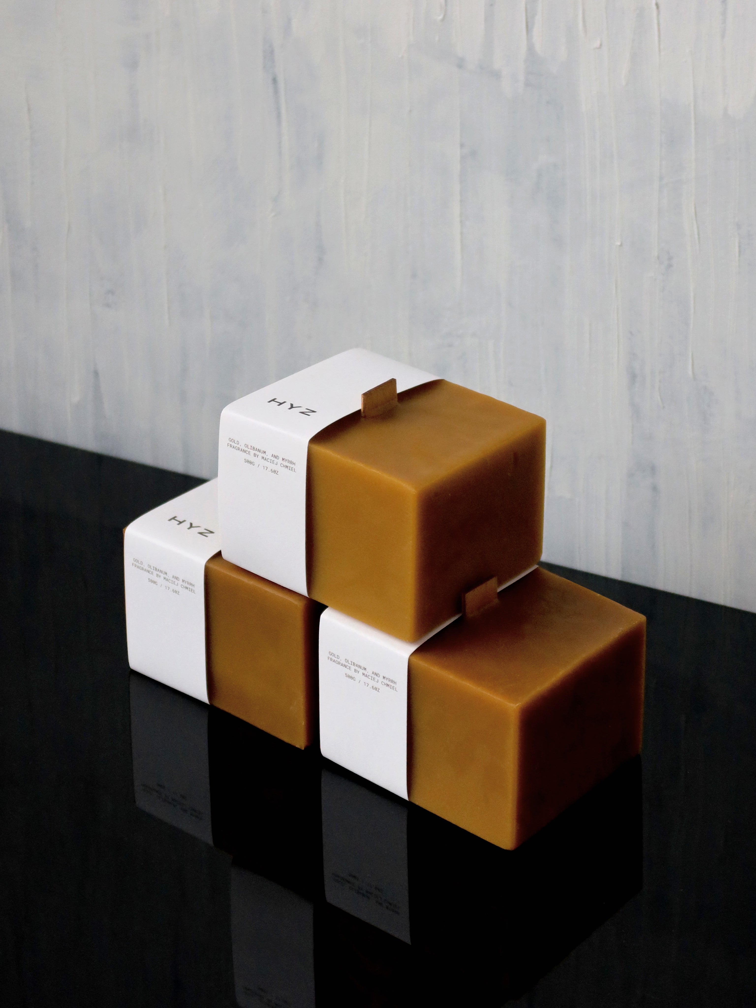 Minimalistic Candle Holder M with candle - Yuma Collection — lifestyle setting
