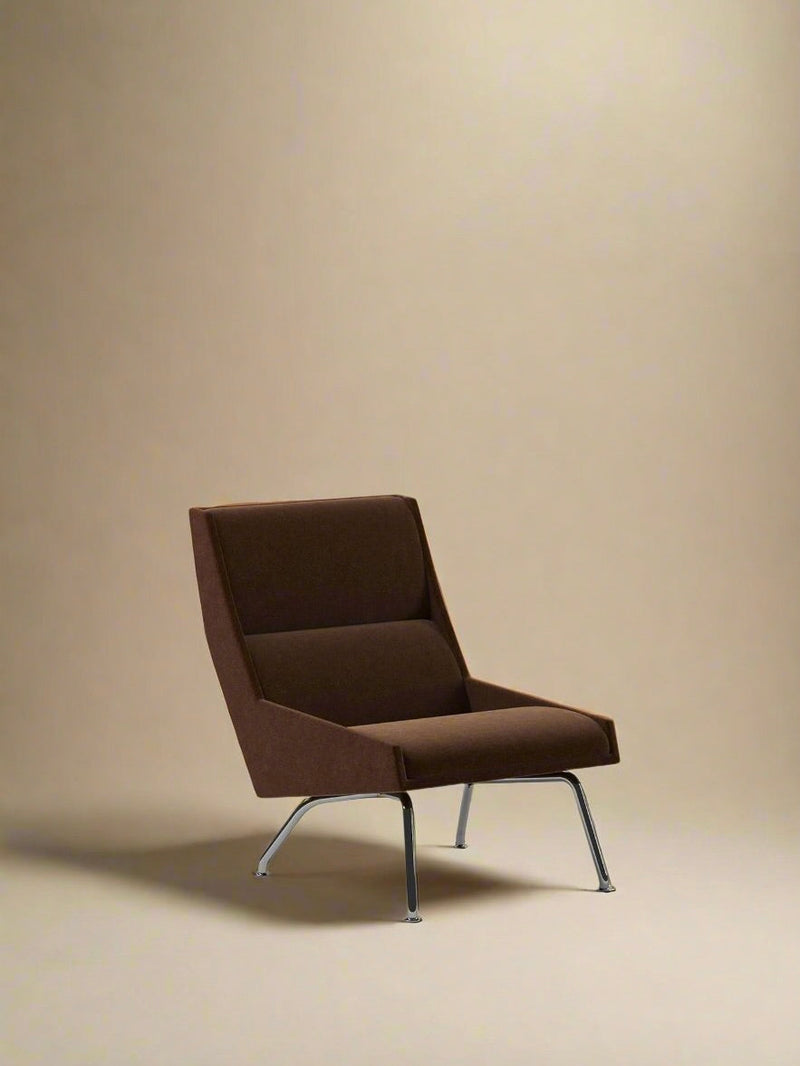 Kent Armchair by Lemon | The Oblist — brown fabric, modern design