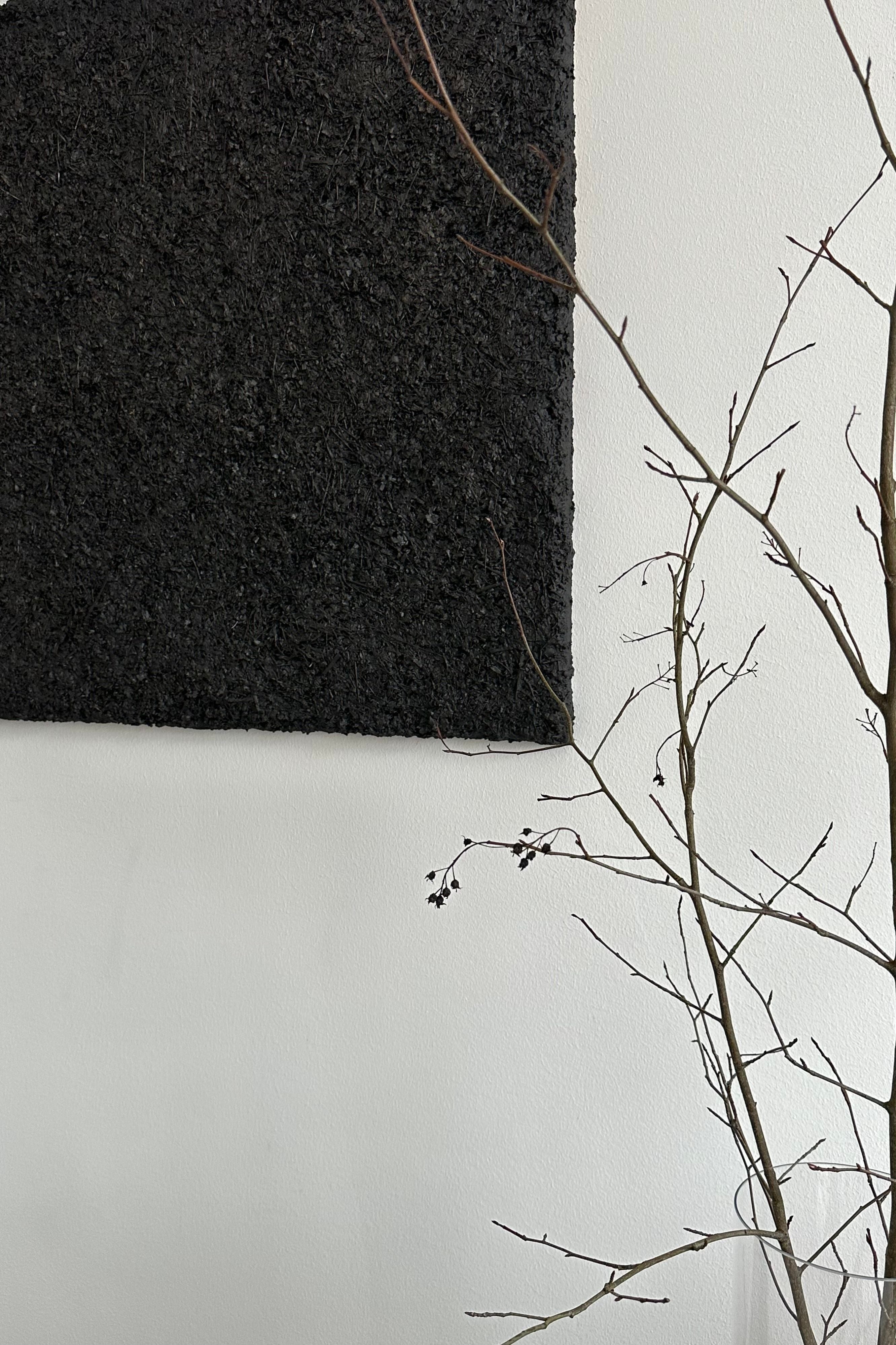 ARCHE 01' sculptural wall art — top view against white wall