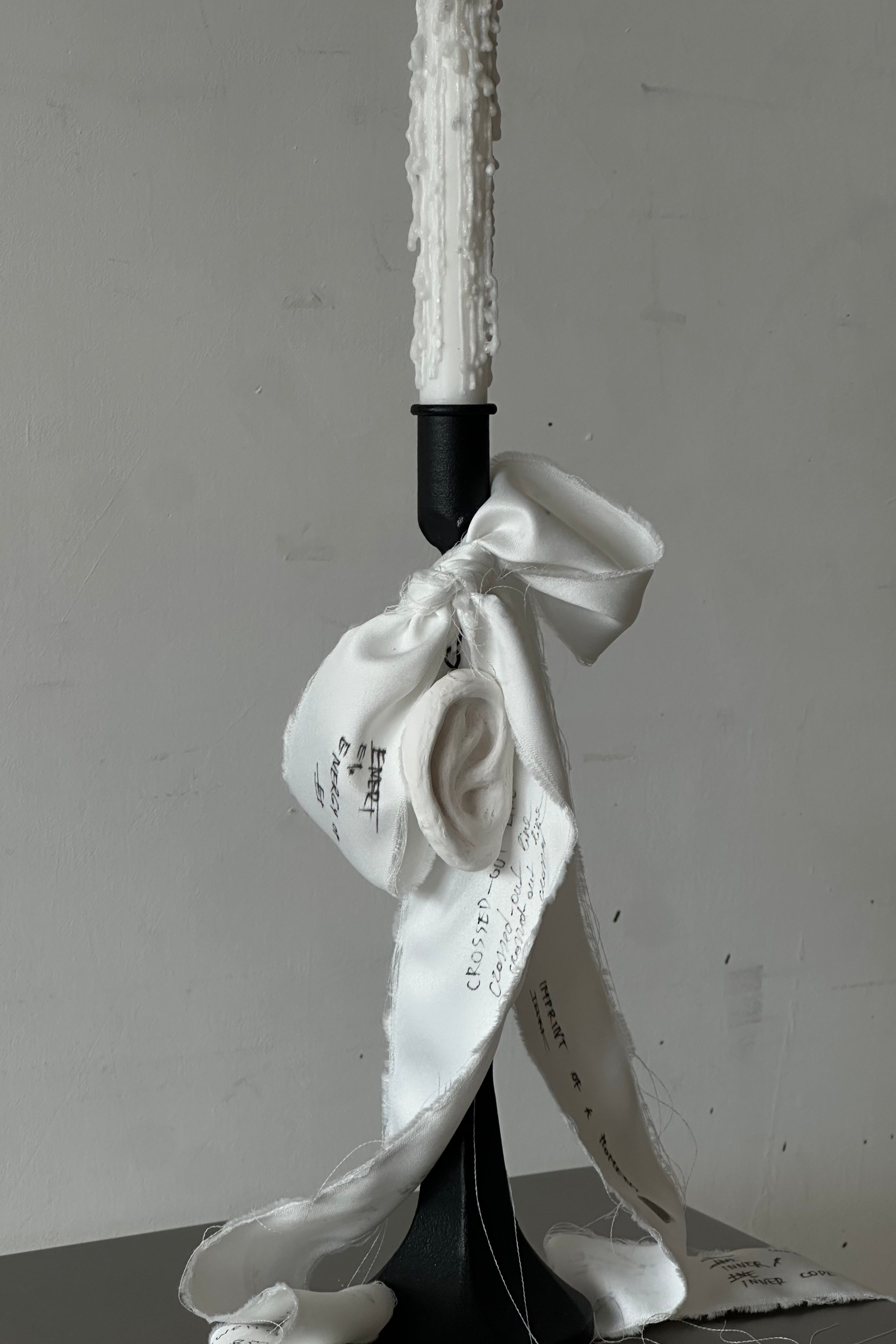 'UNSENT EAR' candleholder — alternate view