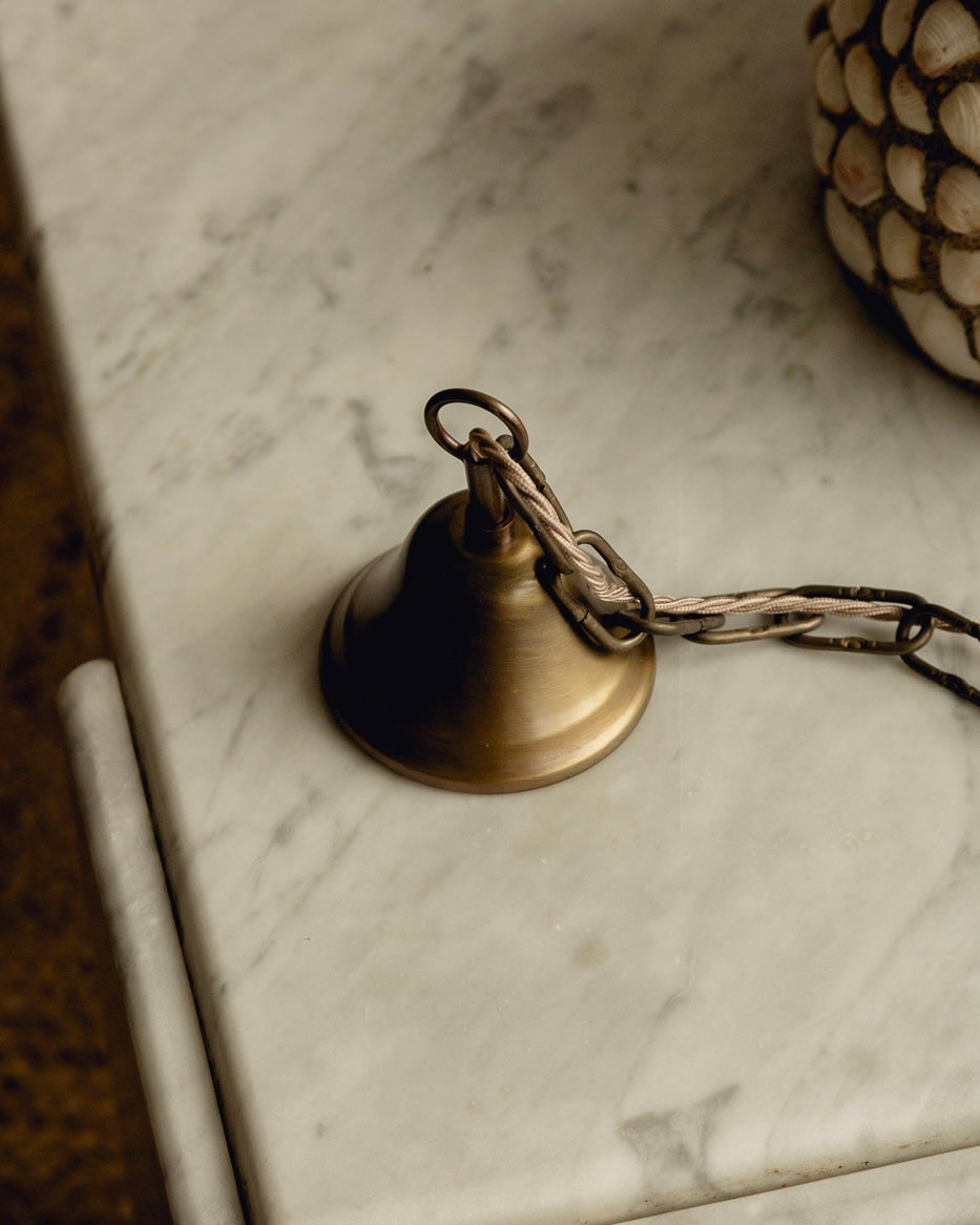 Mid Century Shell Pendant Light