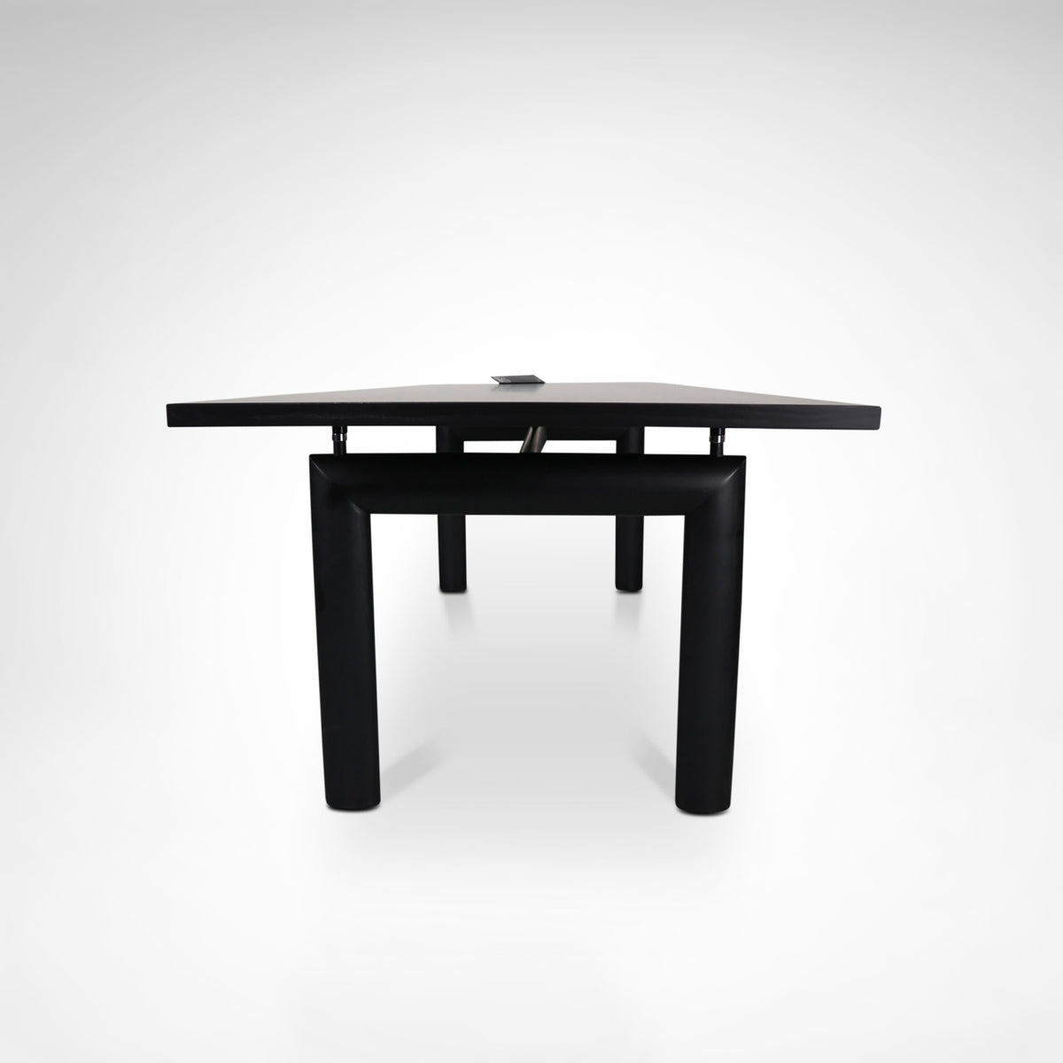 Early LC6 Steel and Wood Dining Table by Le Corbusier for Cassina, 1980s — alternate view