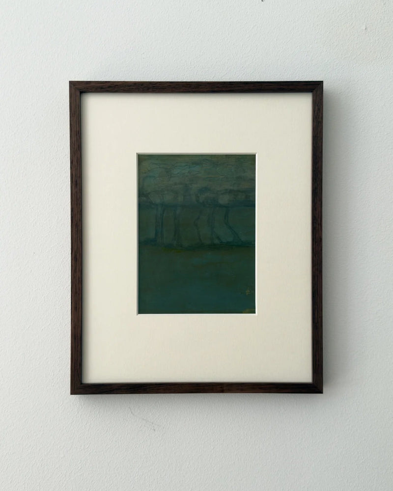 Tree Study #2 - Ellen Jakobsson by Galerie Storm | The Oblist — framed contemporary painting in green tones
