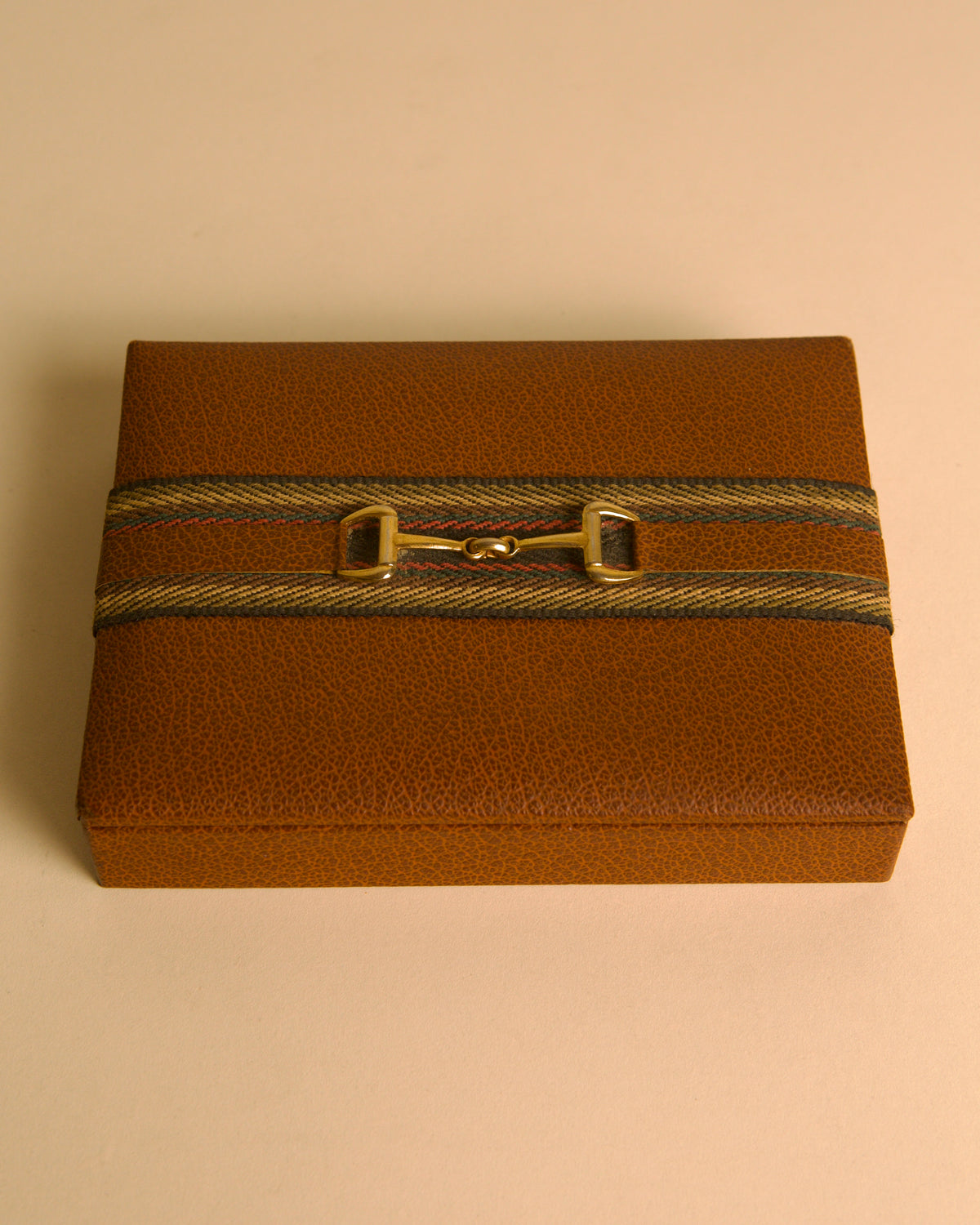 French brown leather box in the style of Hermès, 1960s — in context