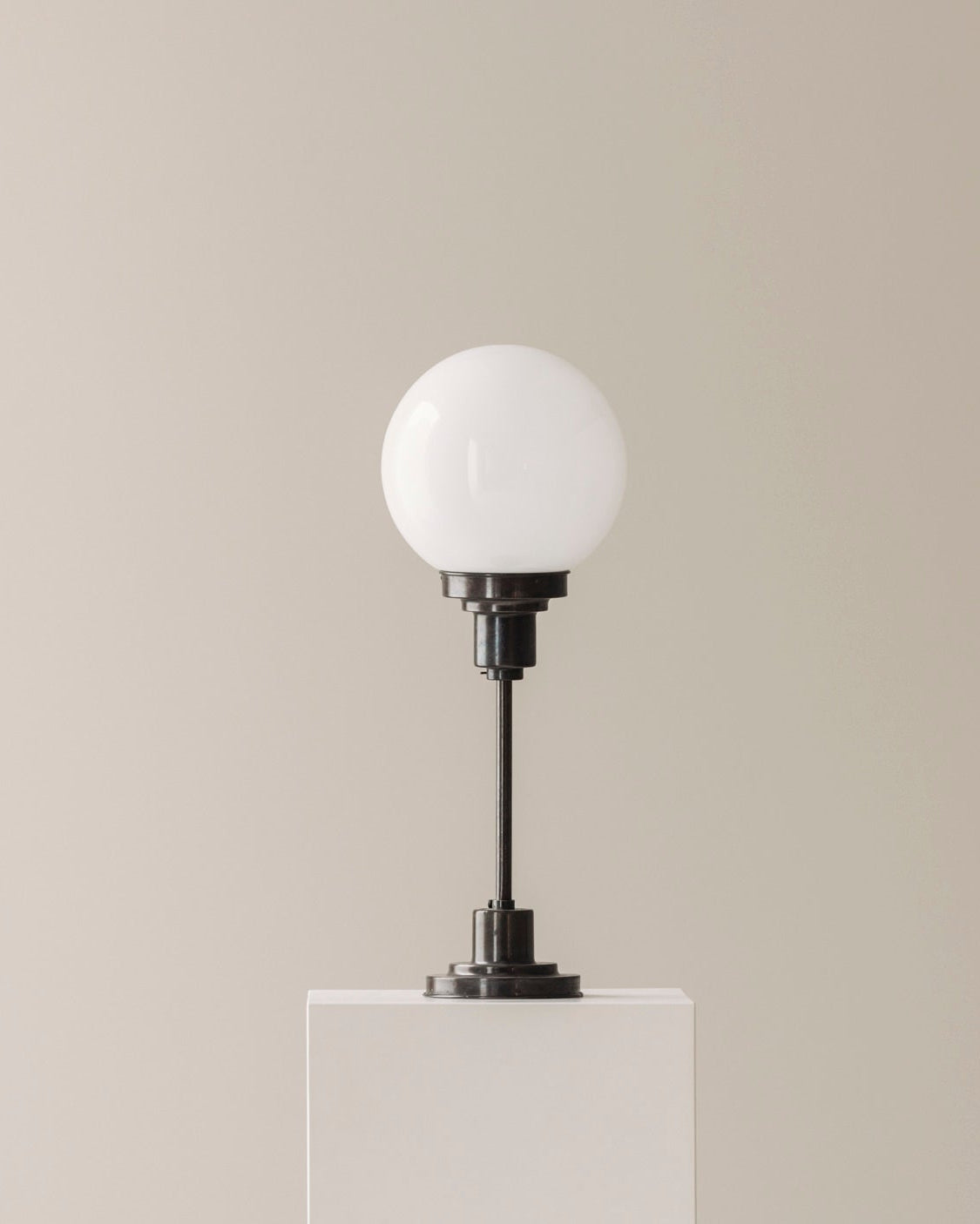 Opaline Art Deco Table Lamp, Sweden 1930s. by Modern Living | The Oblist