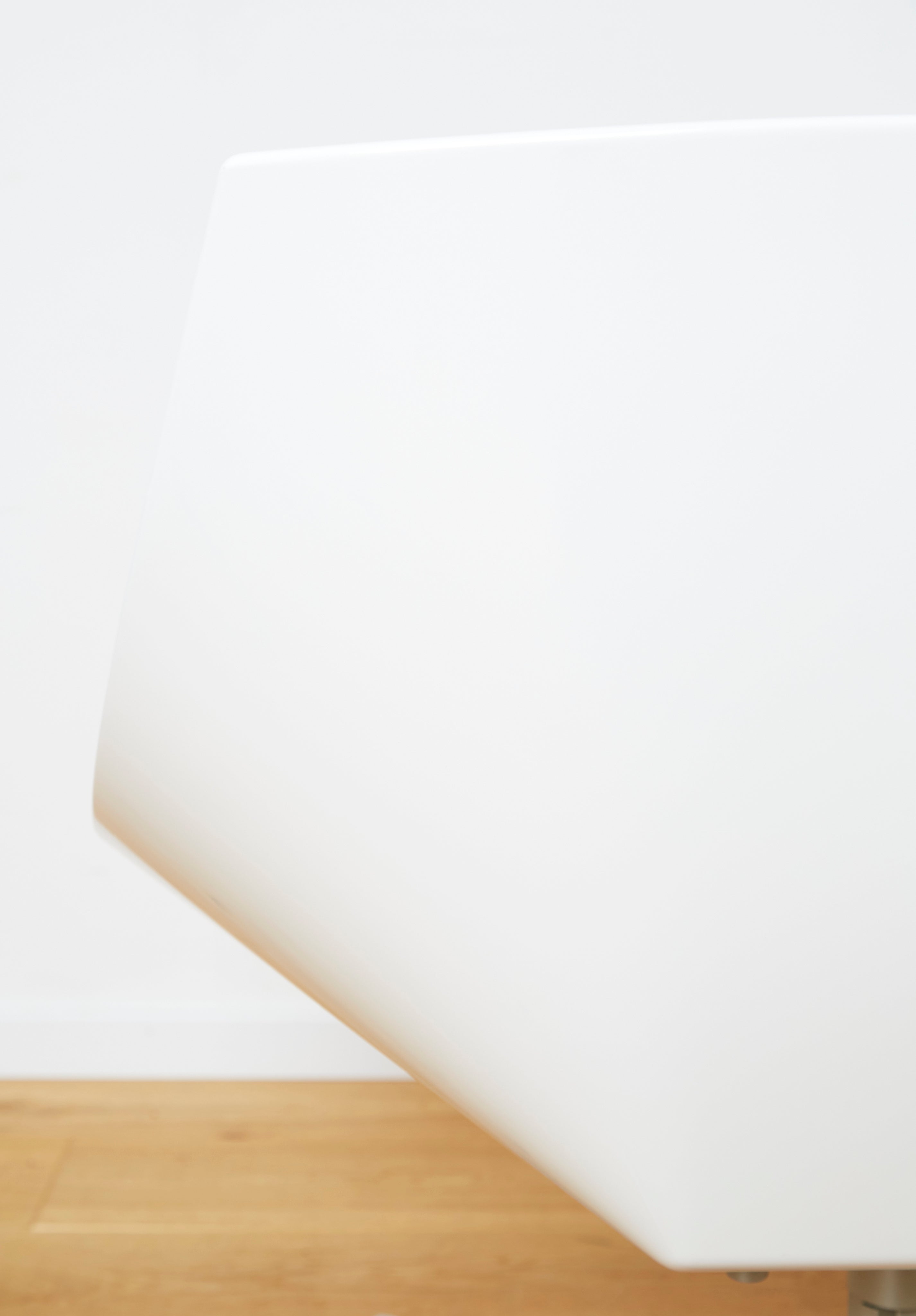Jehs+Laub JL11 Space Lounge Chair for Fritz Hansen — back view of white seat against plain wall