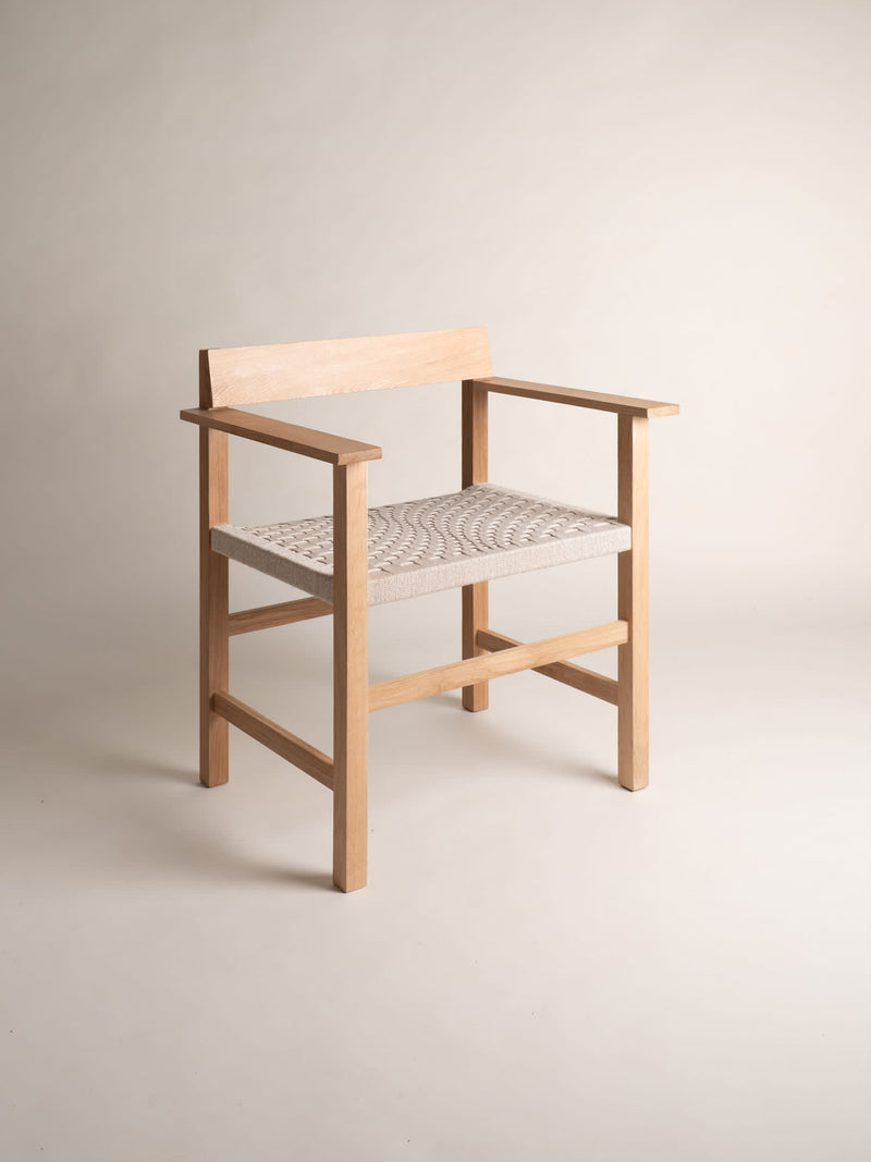 "Cadira.03" Hand woven oak chair by resmes. | The Oblist
