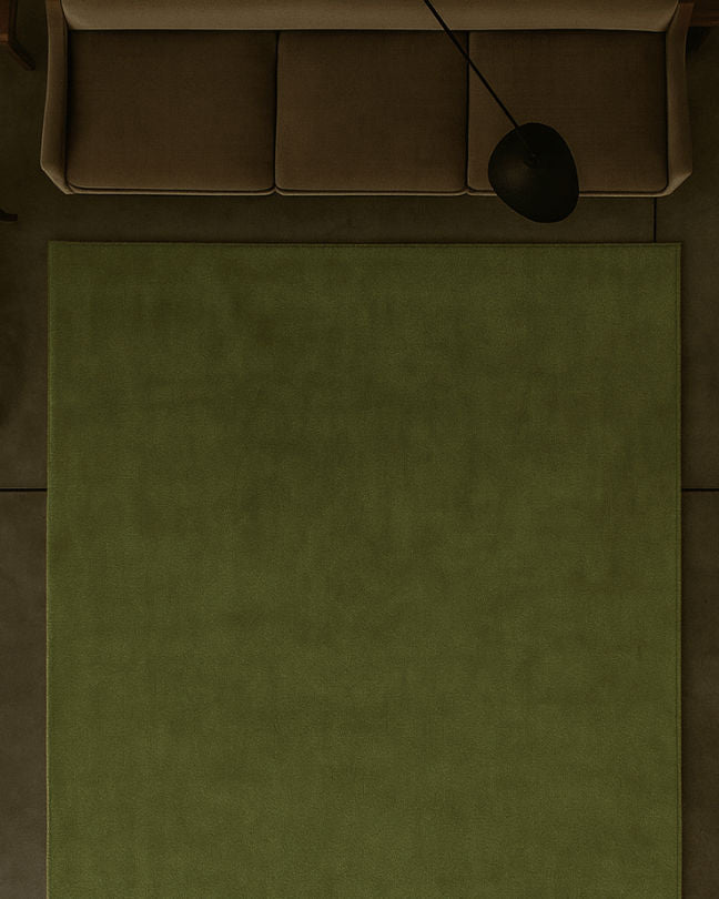 Rug 100% Wool New Zealand - Mousse by MOST | The Oblist — soft green color