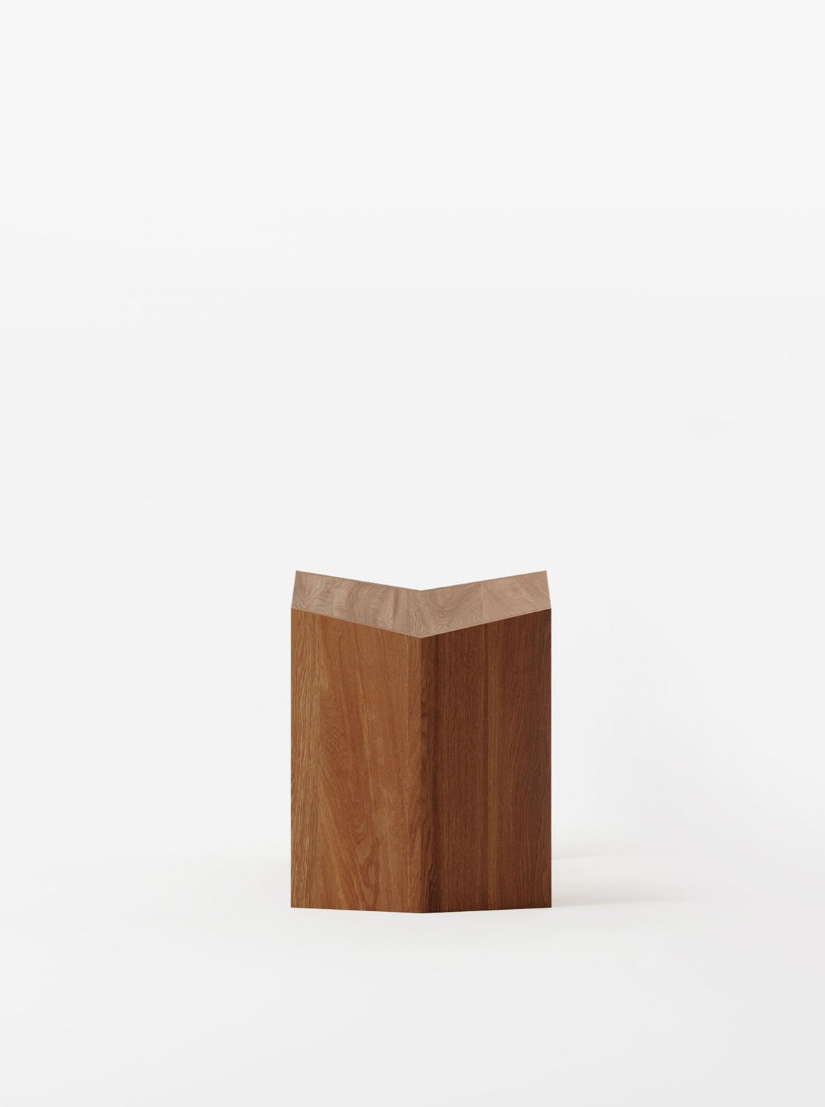Athens Stool in Iroko — close-up