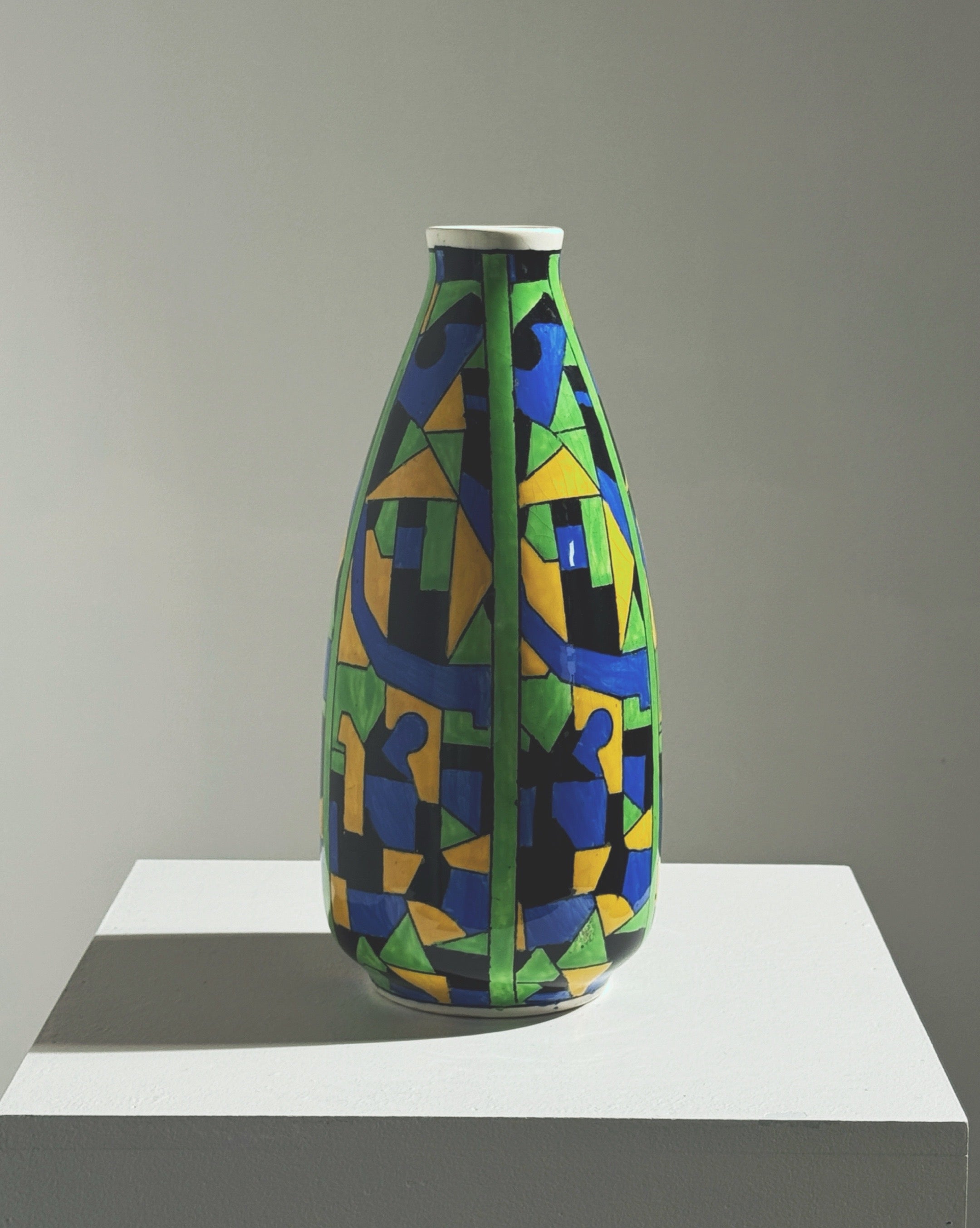 Rare Vase by Charles Catteau, Art Déco