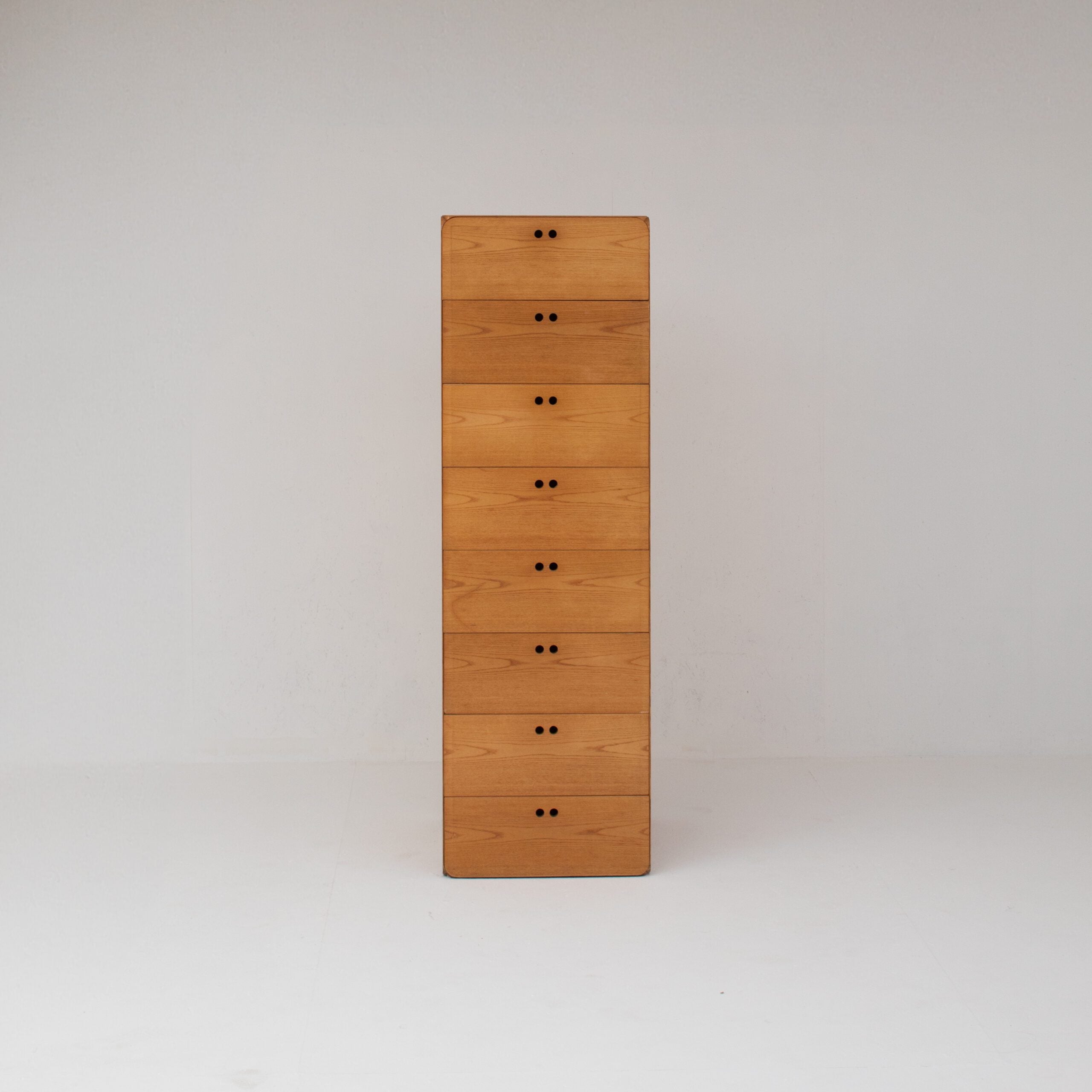 Tall Wooden Drawer Cabinet by Derk Jan De Vries by Malata Antwerp | The Oblist