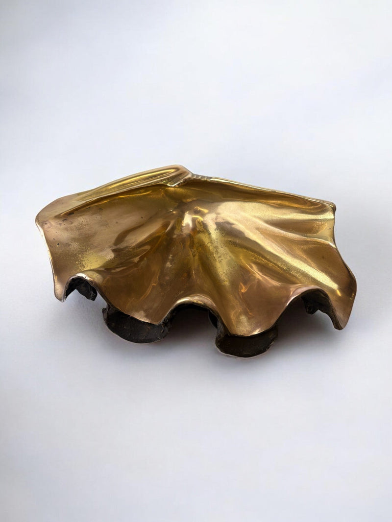 Shell Tray in Bronze, Italy, 1970s by Malamar Studio | The Oblist — handcrafted bronze dish