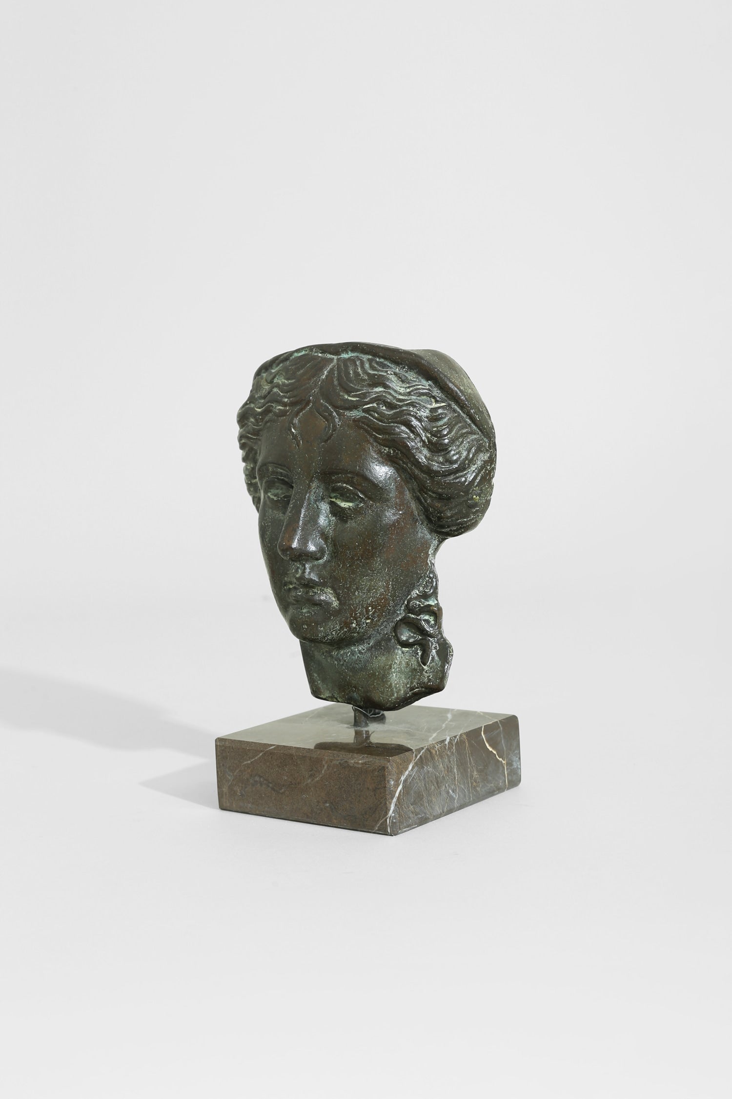 Bronze Bust of Hygieia — detail view