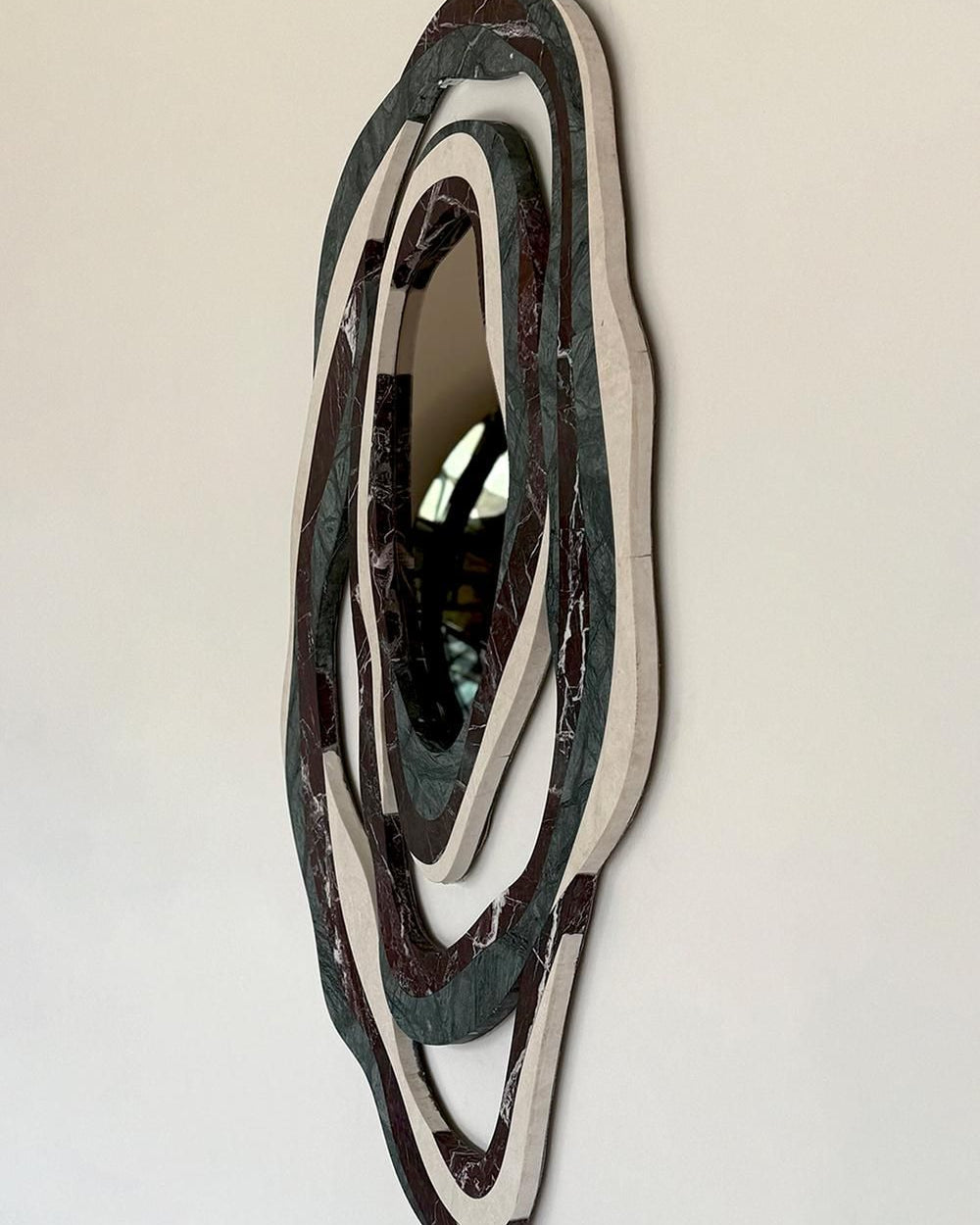 'Orbis' Marble Mirror — lifestyle setting