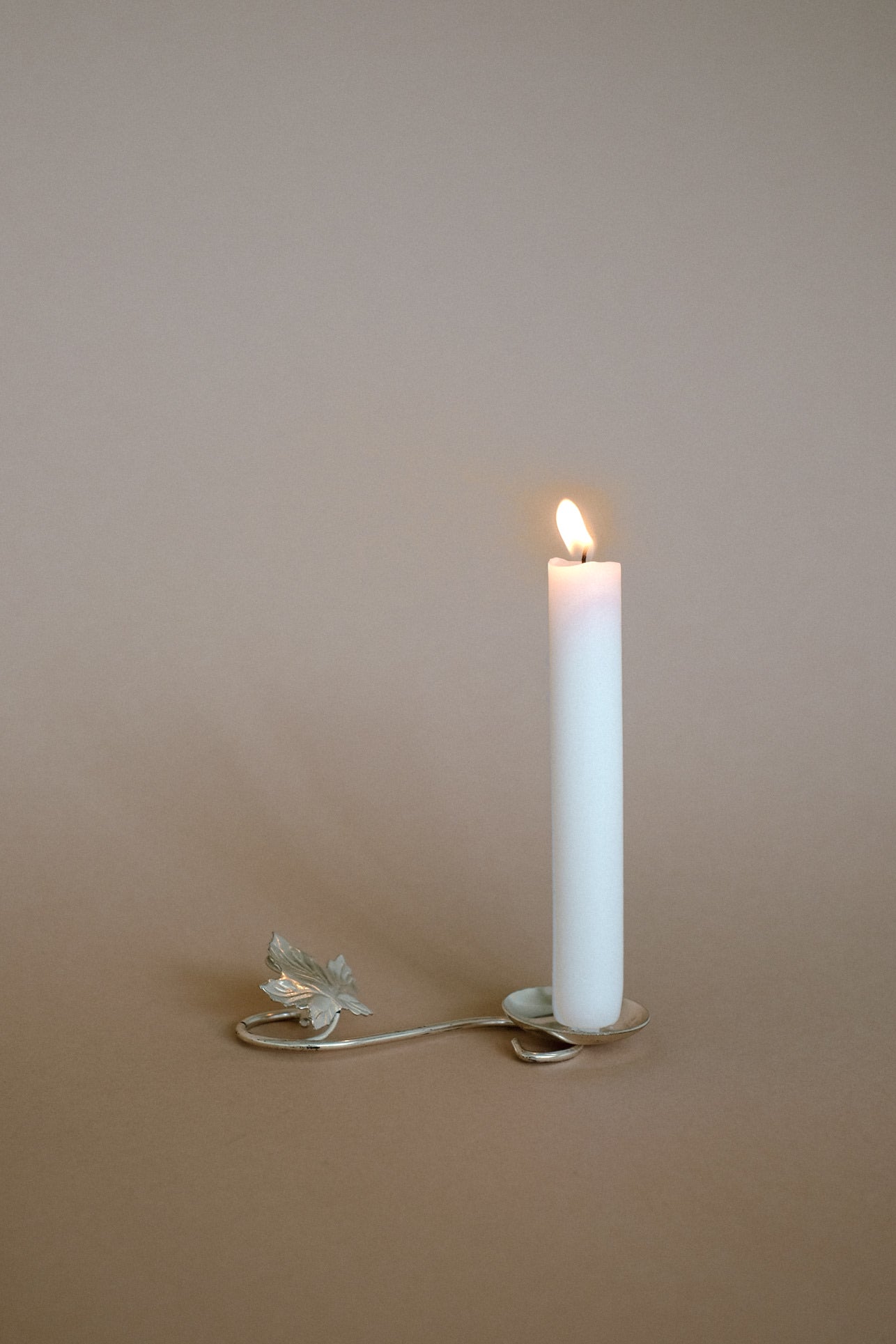 Silver-Plated Candle Holder