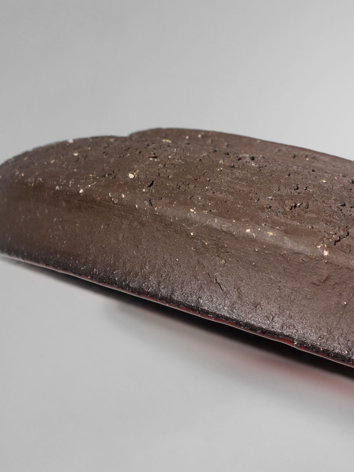 Holbæk Orange Glaze Stoneware Bowl, 1960s, Denmark — side angle