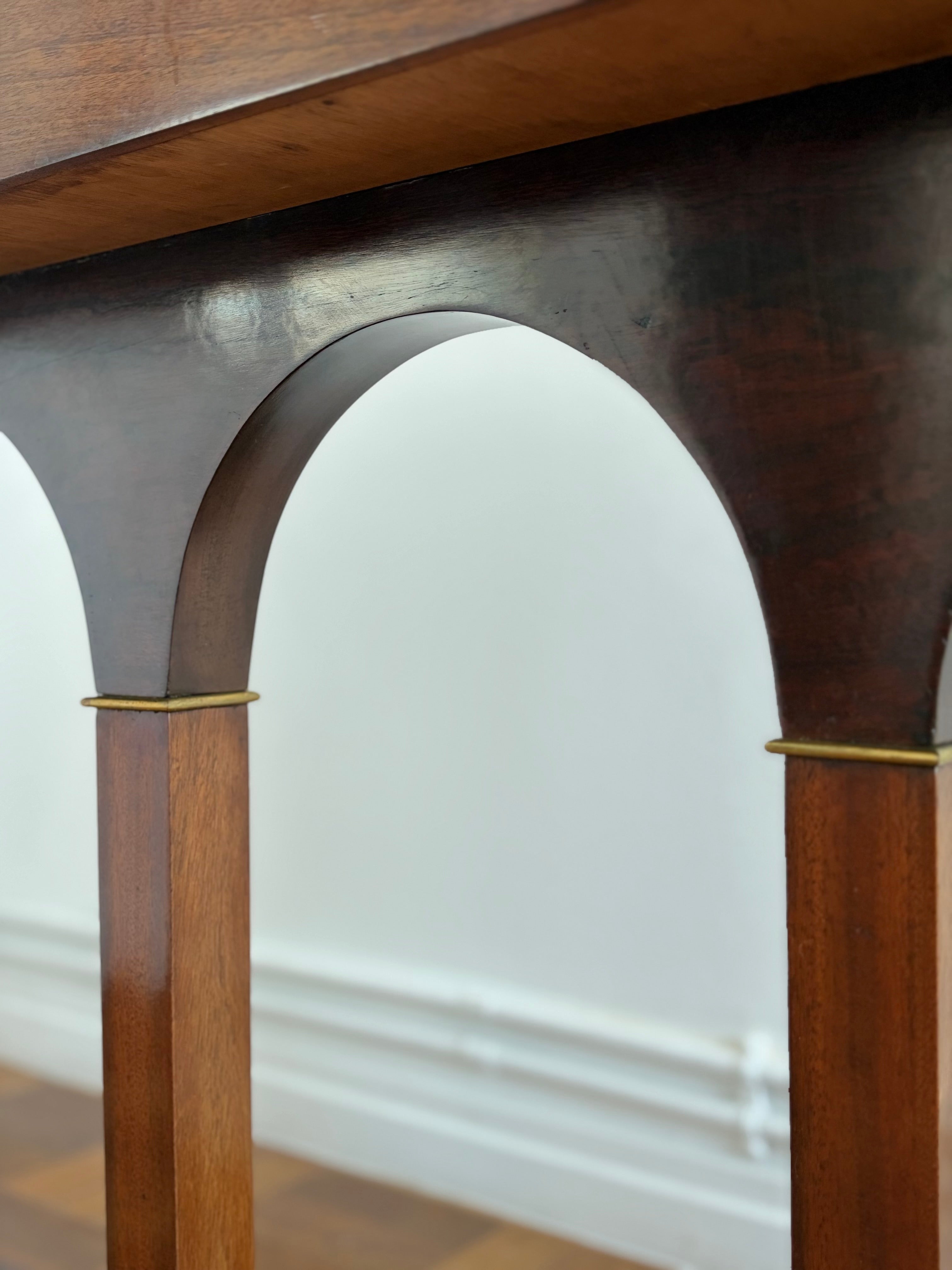 Sculptural Arcade Console, Italy, 1980s — lifestyle setting