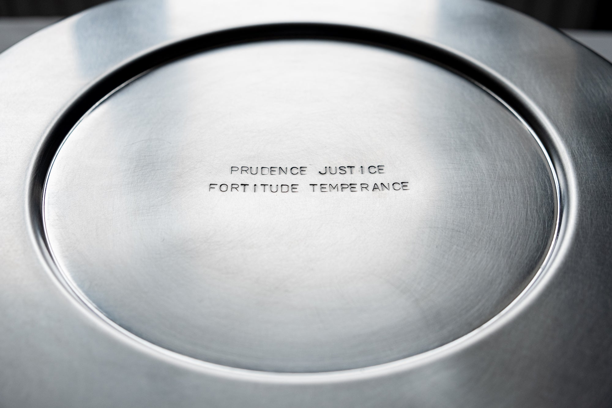 TRACES — Stainless Steel Plates — alternate view