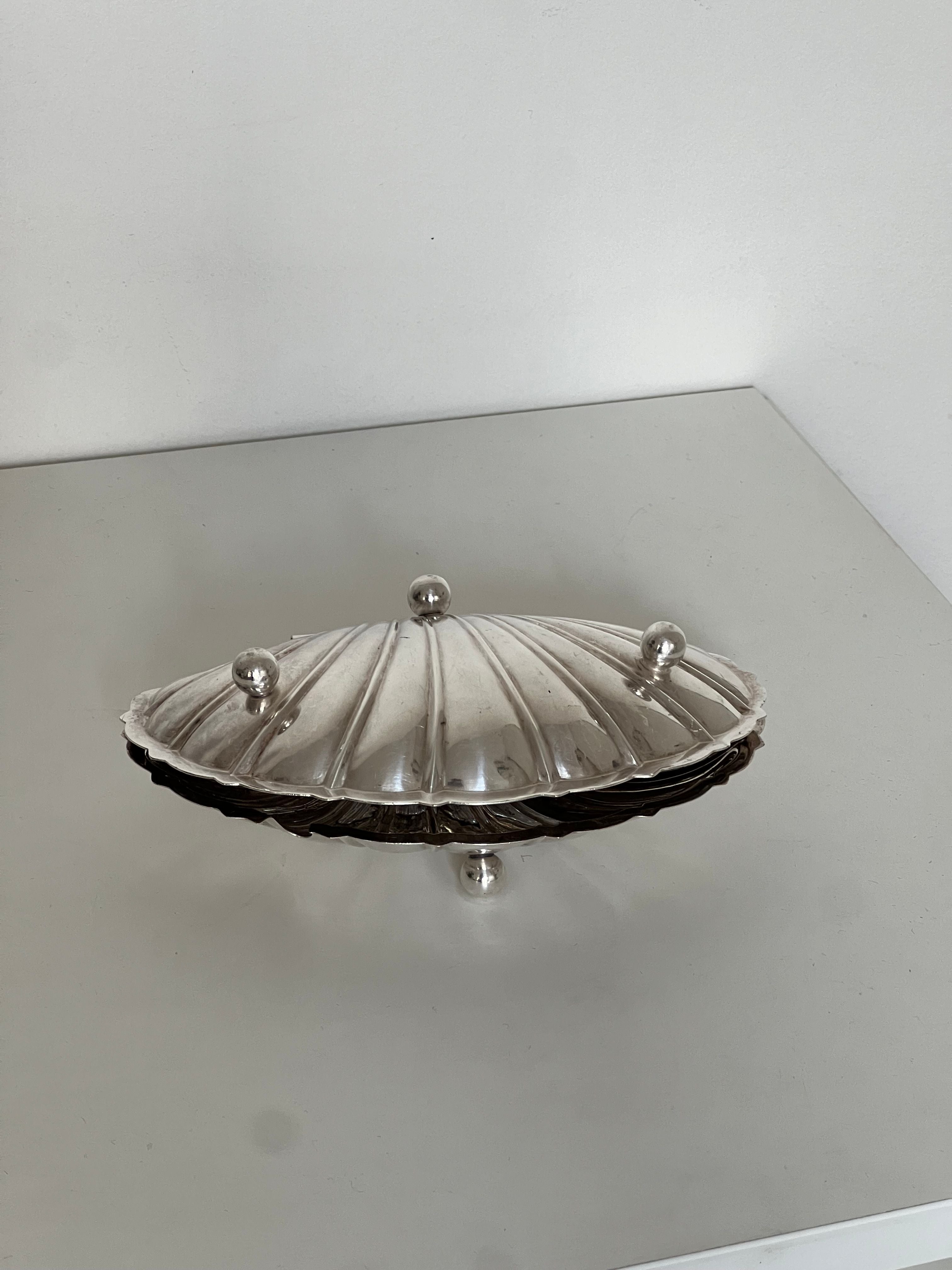 Silver Shell Dish