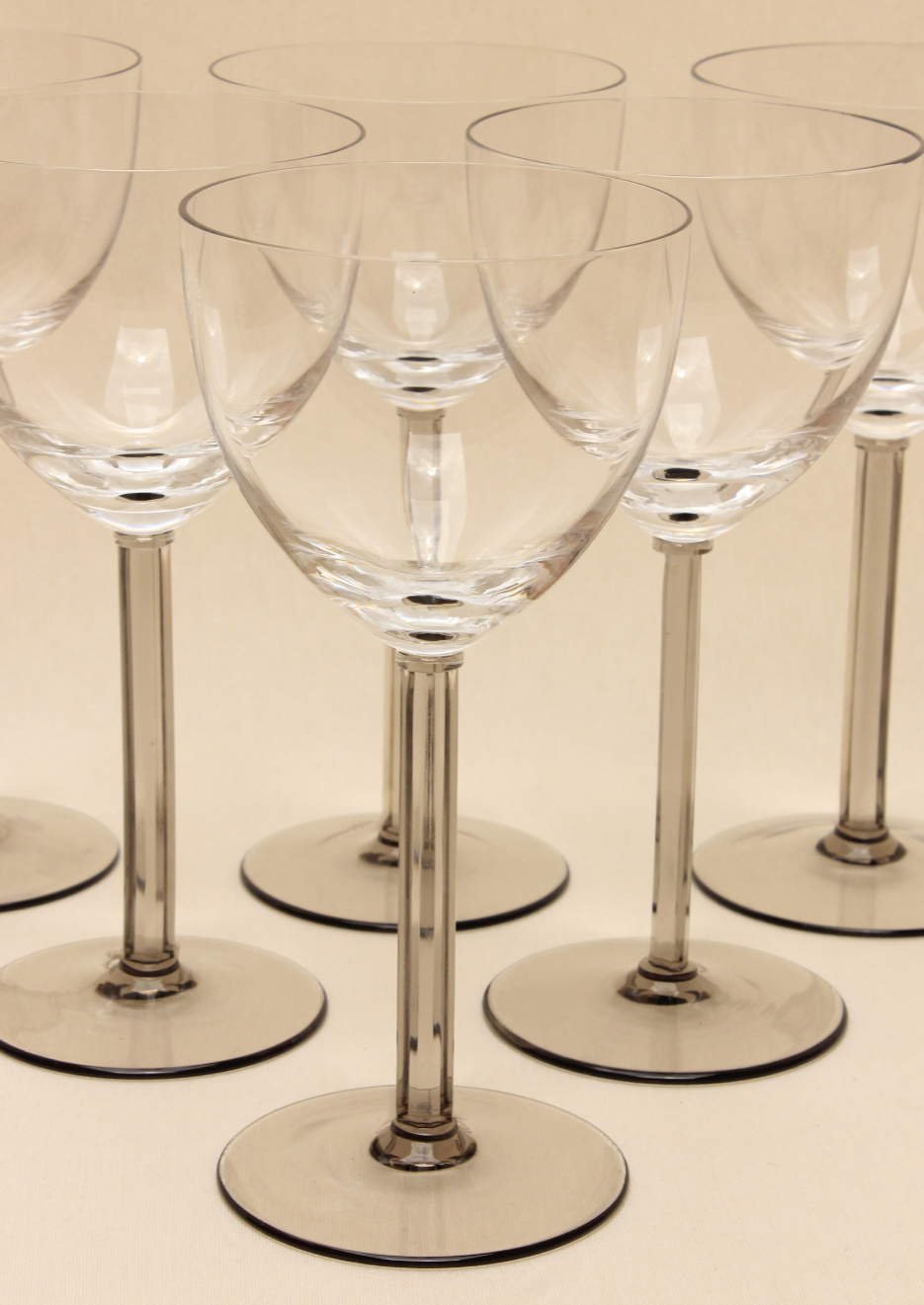 Luxurious Crystal Wine Glass Set - Vintage German Craftsmanship