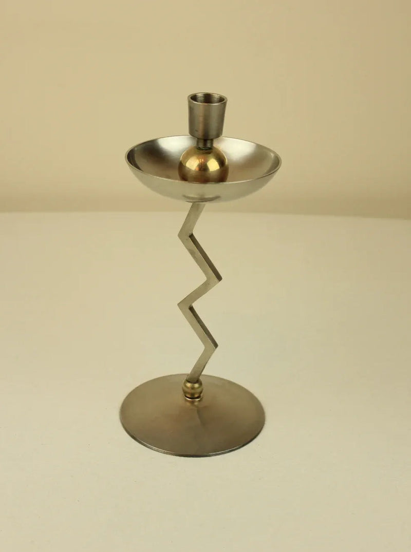  Elegant home decor accessory, the Memphis Candleholder in gold-tone finish