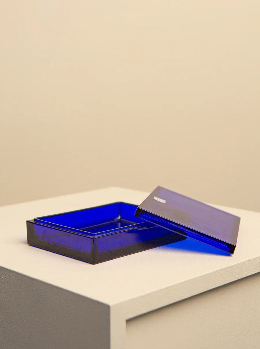 Midnight Blue Glass Box Christian Dior 90's | The Oblist