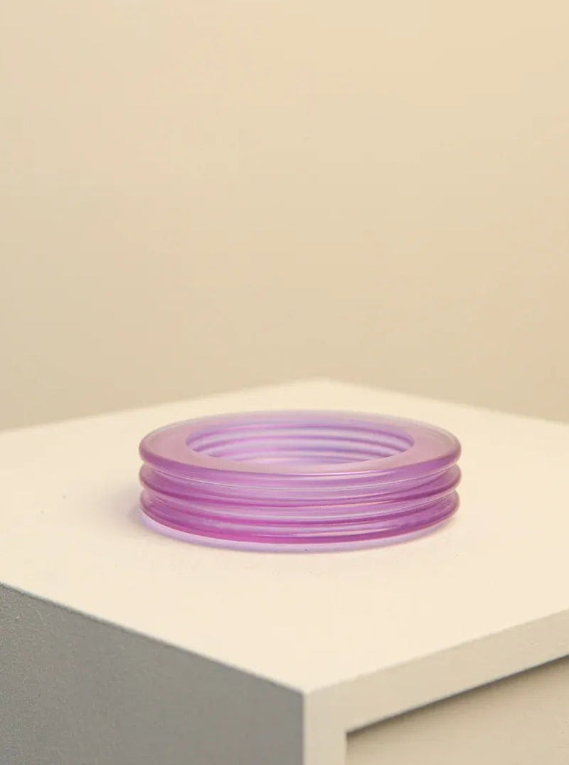 Onda Vide Poche by Sergio Asti for Arnolfo di Cambio 70's glass decorative dish in blue and green swirls