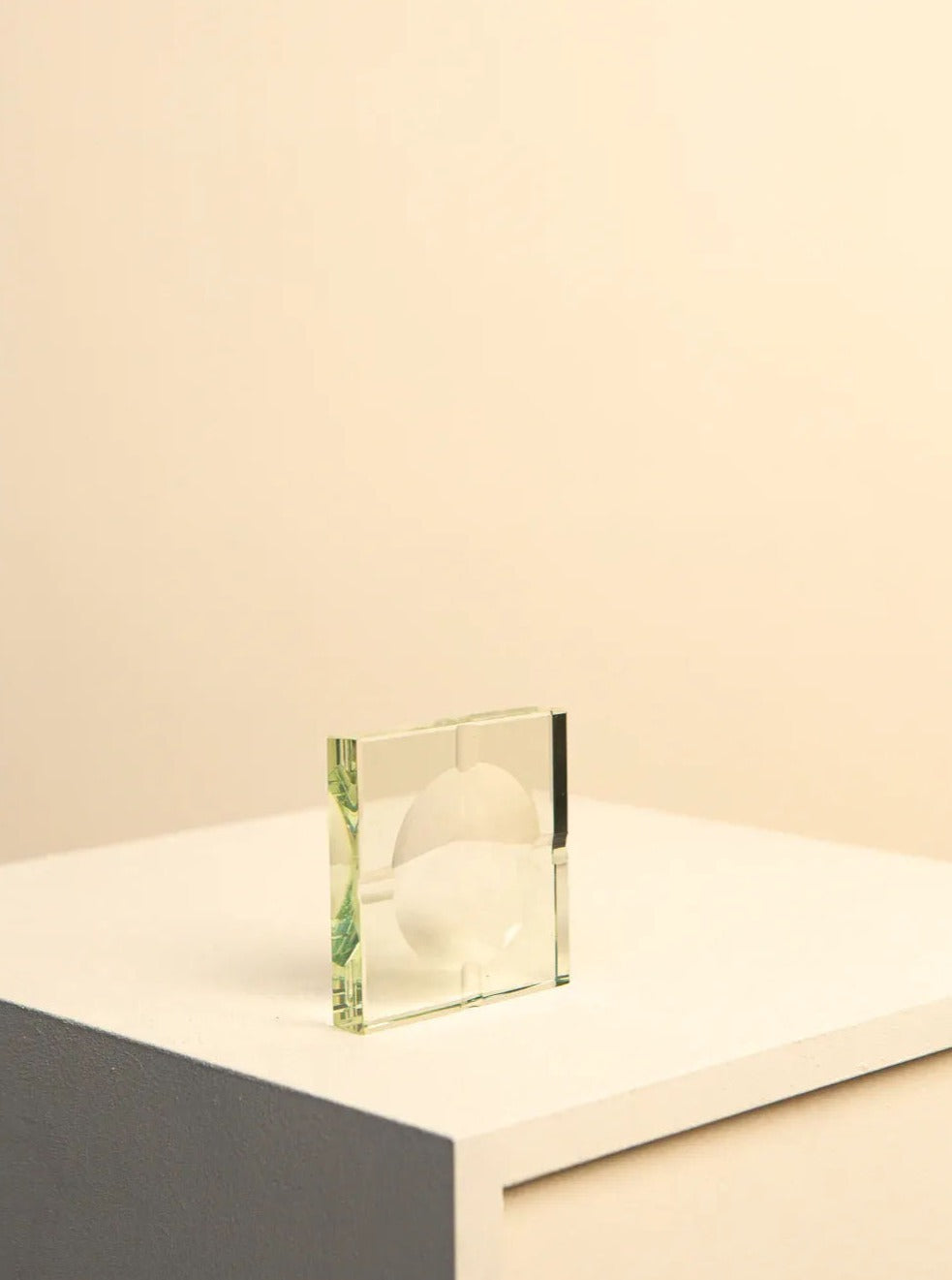 Square Glass Ashtray by Fontana Arte 60's