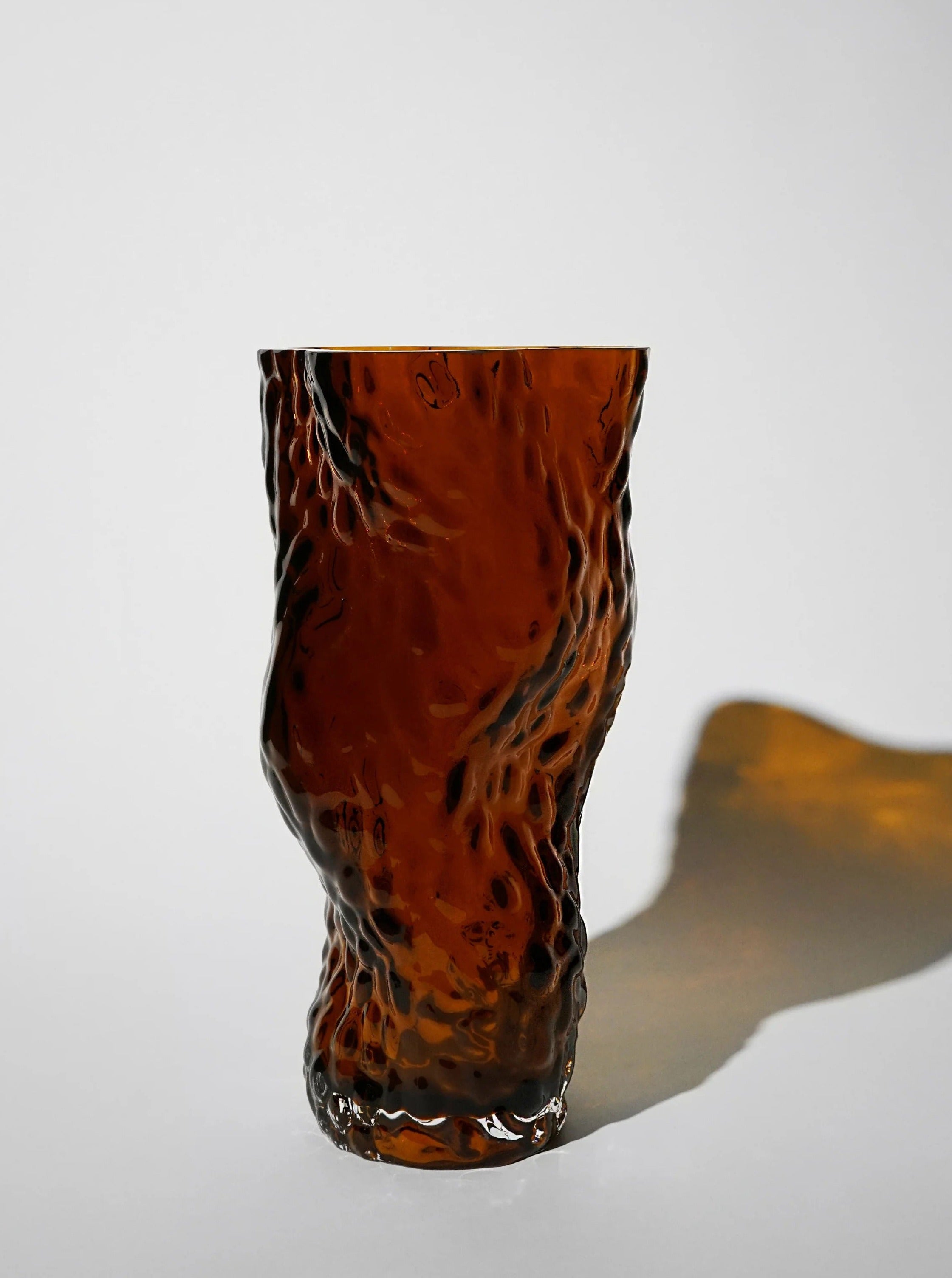 Vases Ostrea Rock Glass Vase - Rust Hein Studio