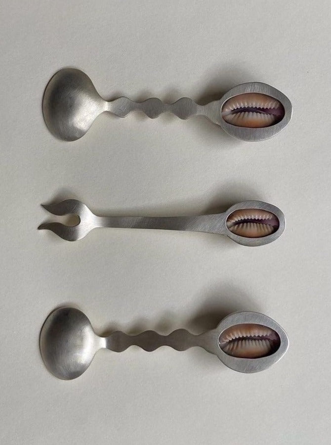 no. 142 Silverware Seashell Cutlery Set