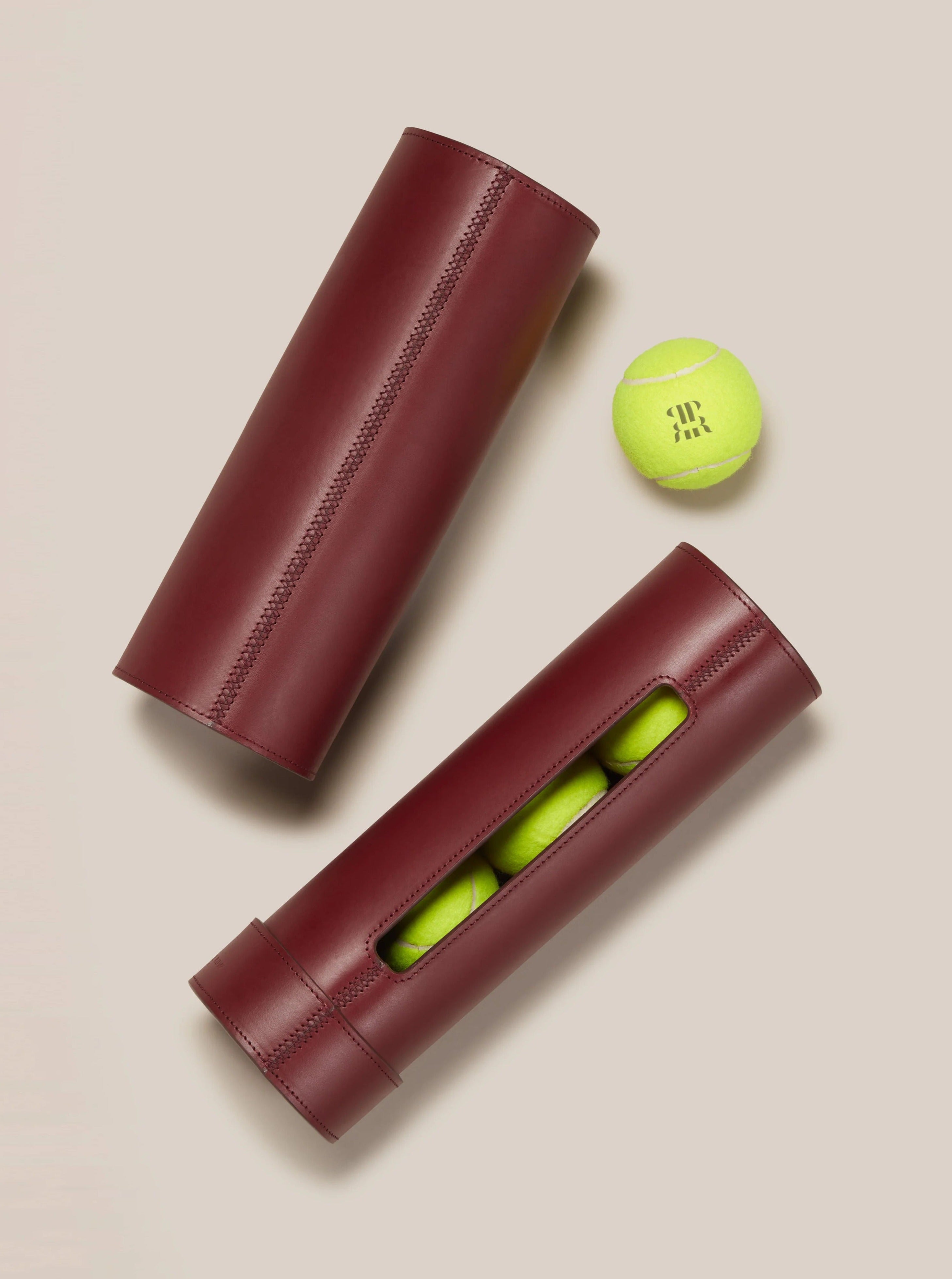 Leather Tennis Ball Tube