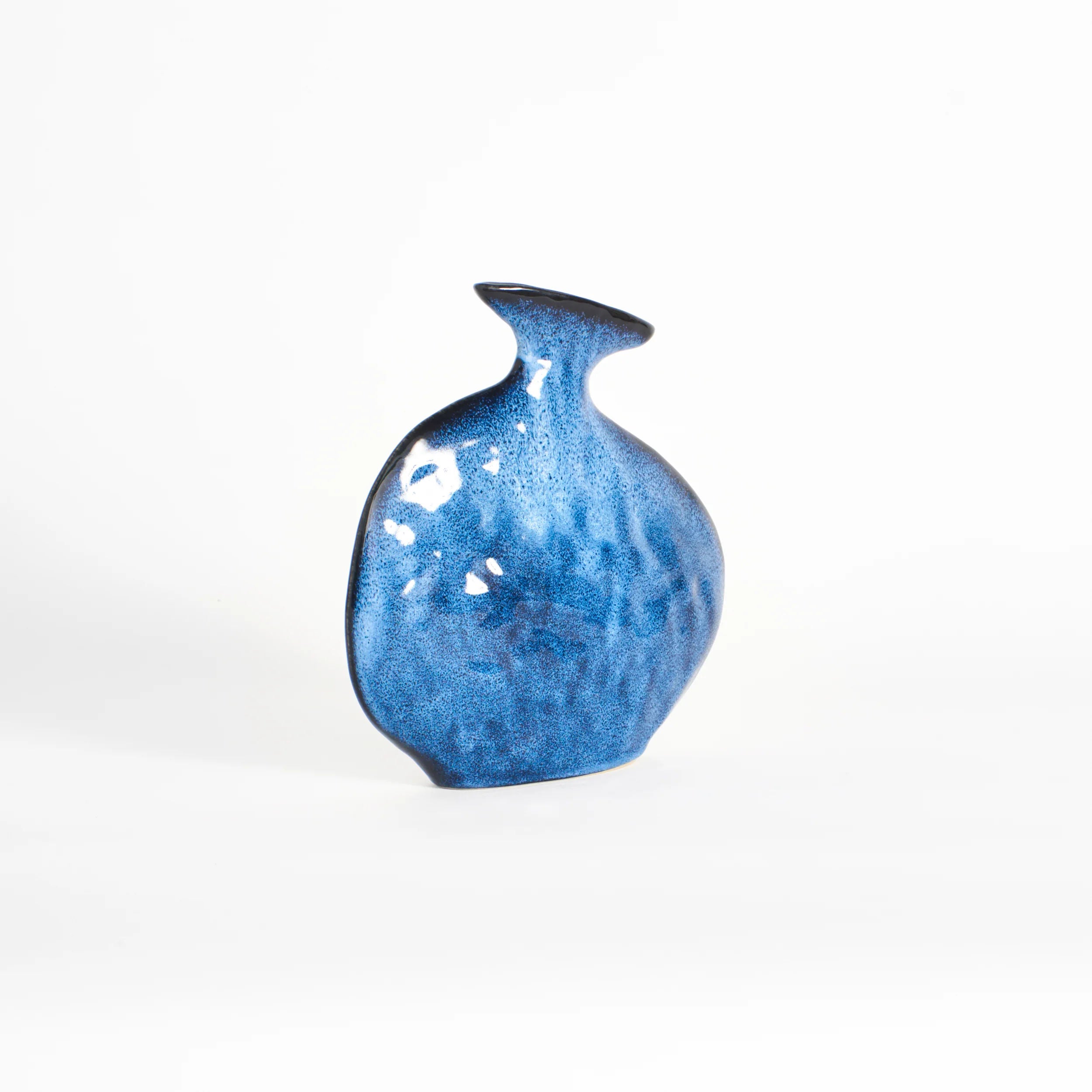 Vases Flat Vase in Midnight Blue Project 213A