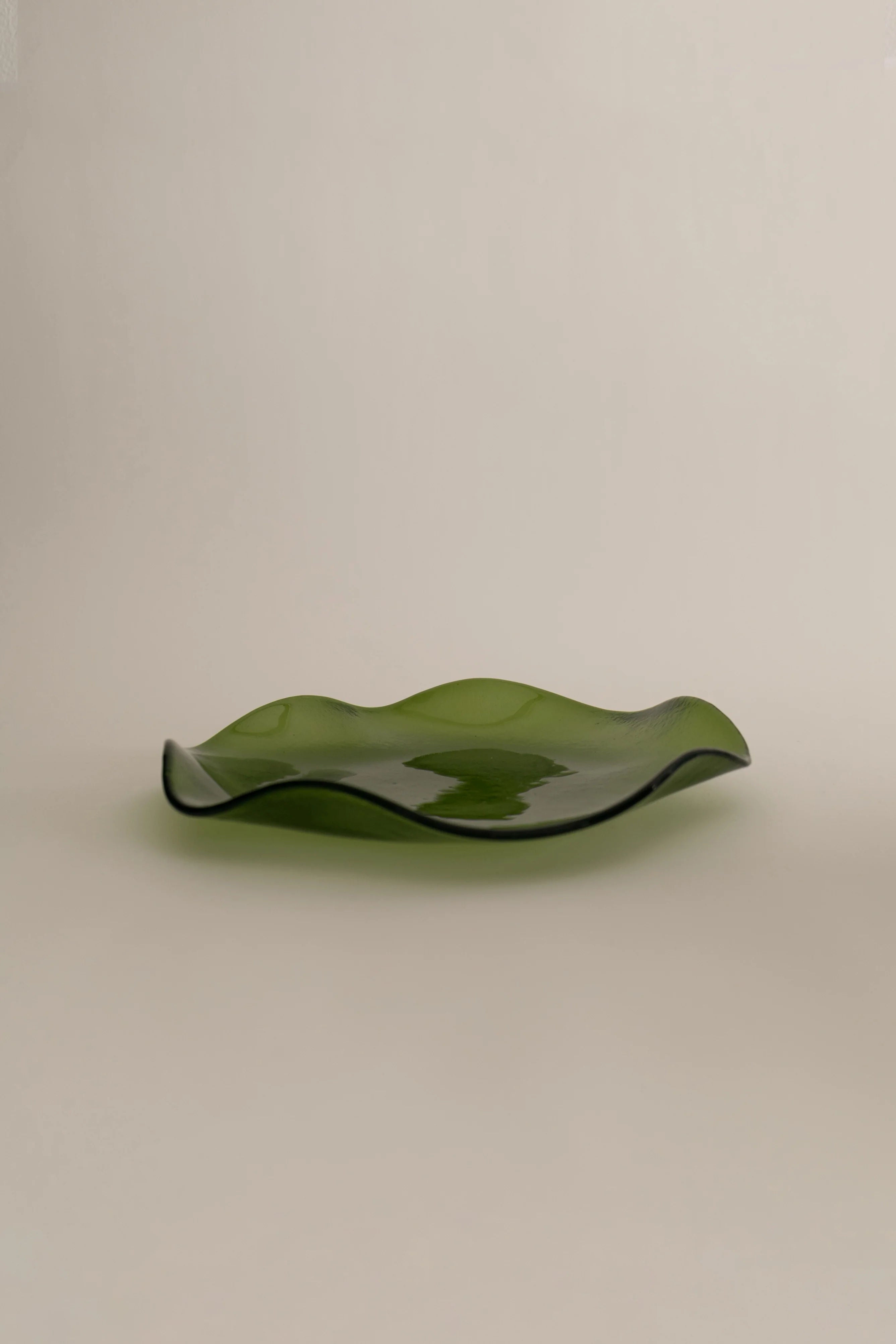 Charger Plates Petal Plate - Large Olive (Transparent) Sophie Lou Jacobsen
