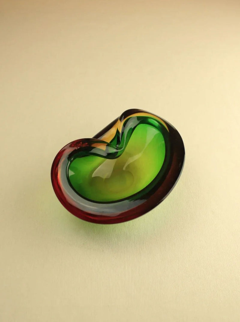 Handcrafted Murano Sommerso Bowl with submerged glass layers